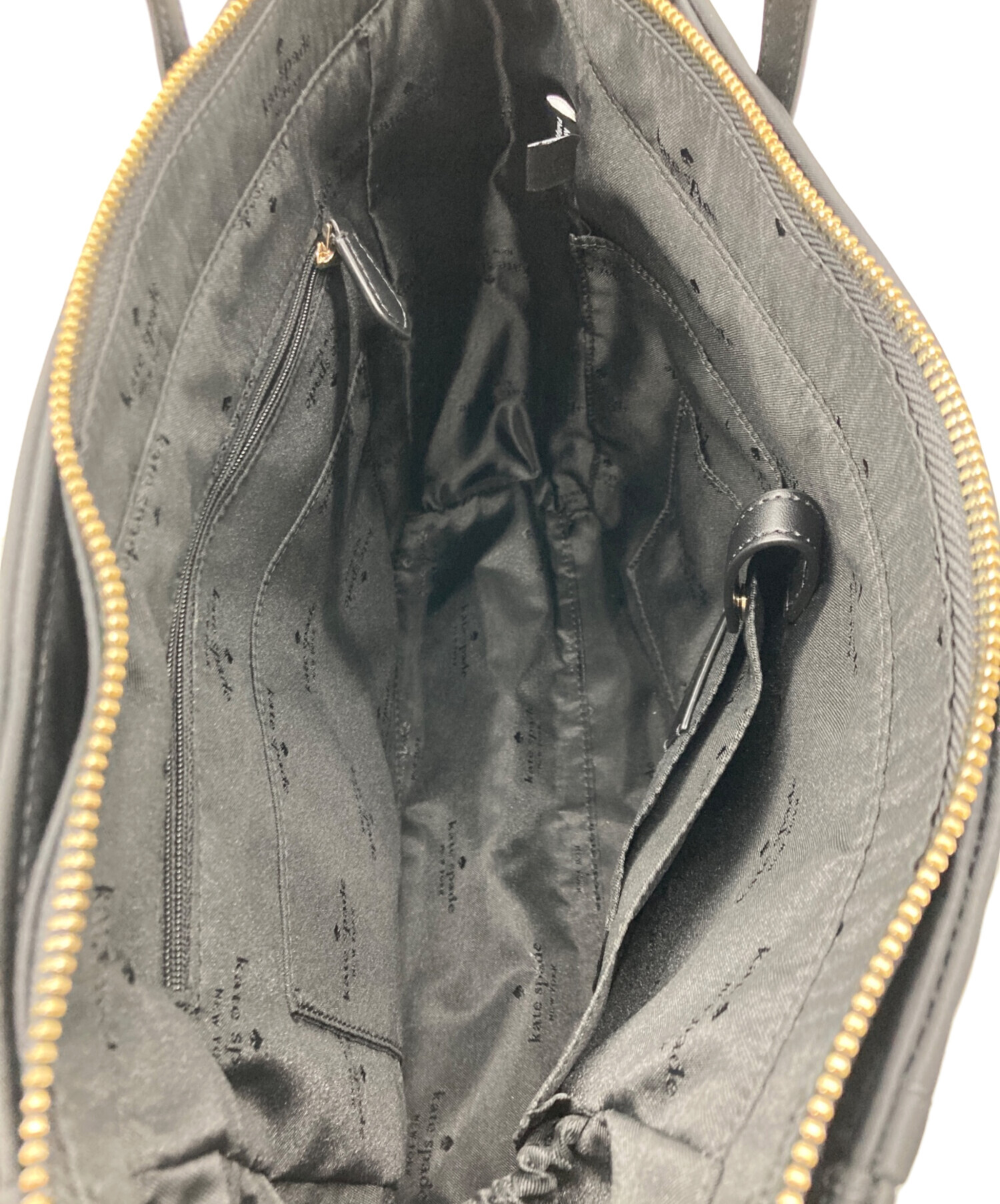 【極美品・未使用に近い】ケイトスペード 2way トートバッグ レザー×ナイロン kg912-650f.jpg