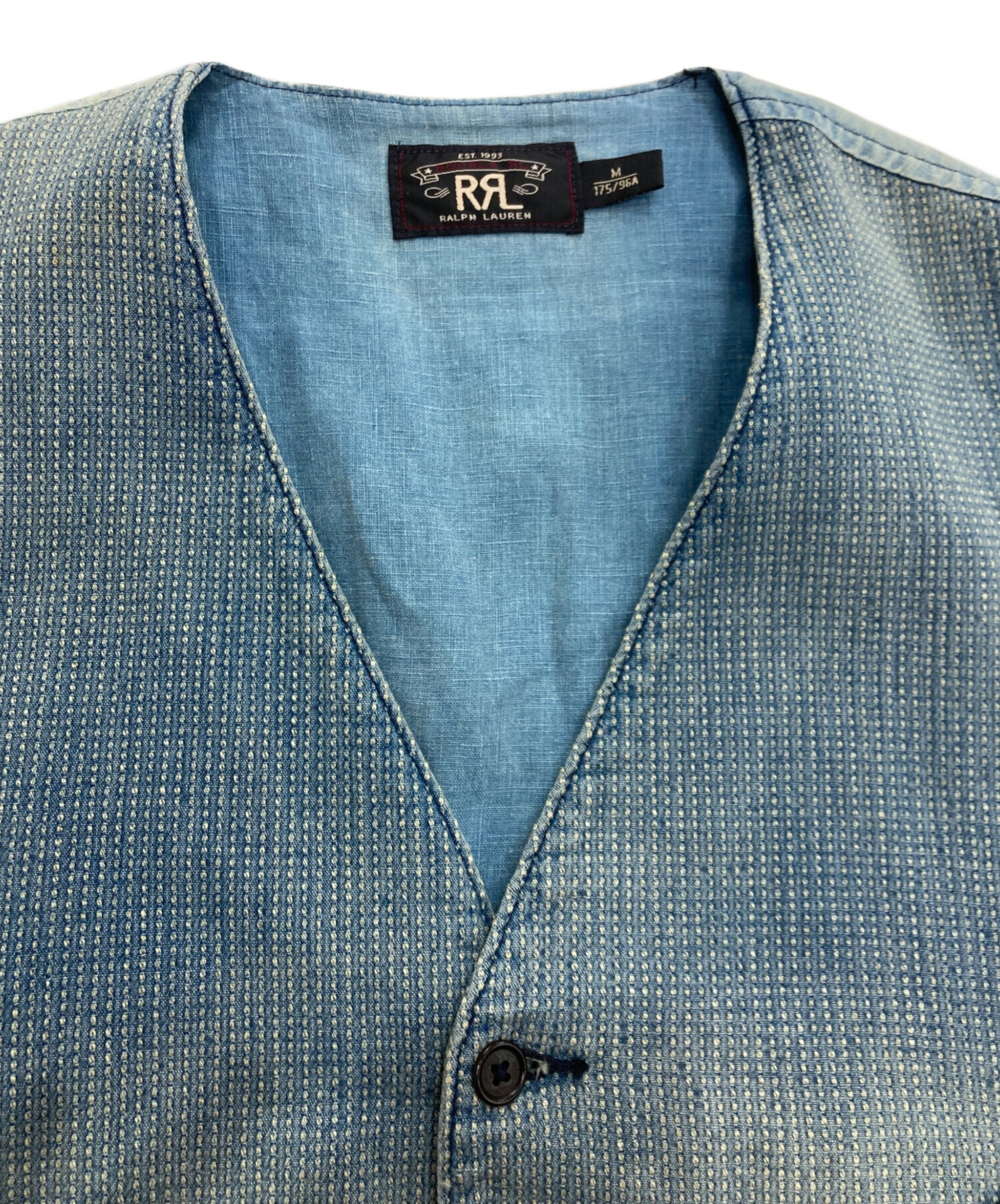 中古・古着通販】RRL (ダブルアールエル) Abrams Indigo Cotton Vest