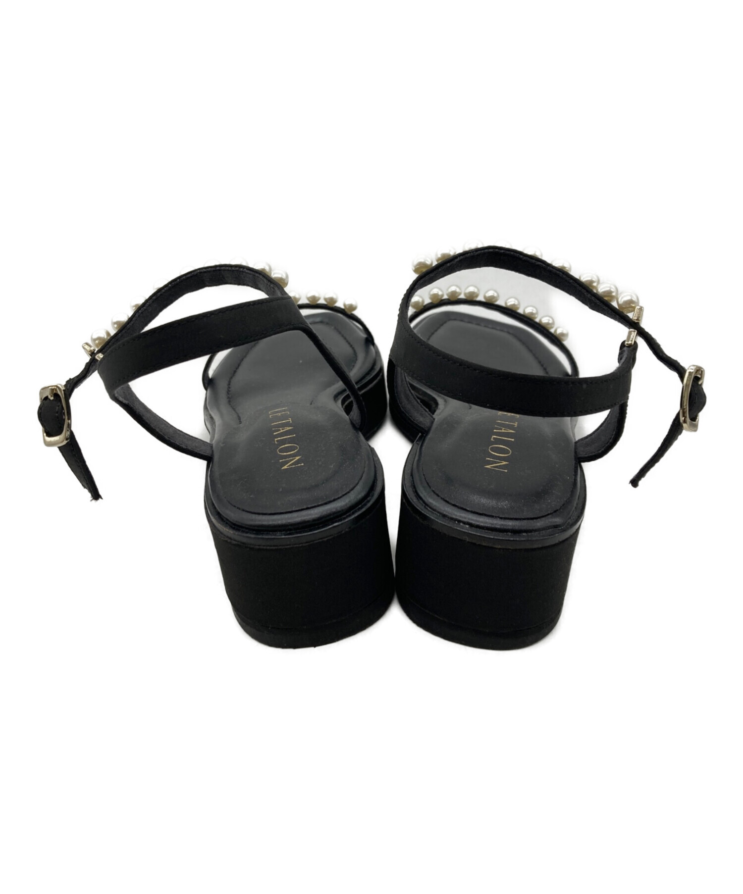 新品　LE TALON パールストラップサンダル 中古・古着通販】Le Talon (ル タロン) パールストラップサンダル