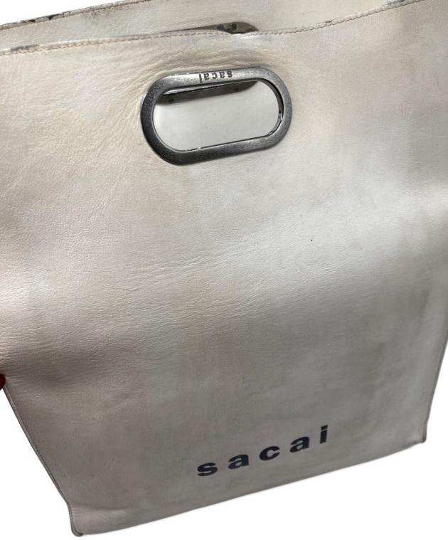 sakaiバック専門店で購入58000円→12日まで、37999円 中古・古着通販】sacai (サカイ) New Shopper Bag ホワイト｜ブランド