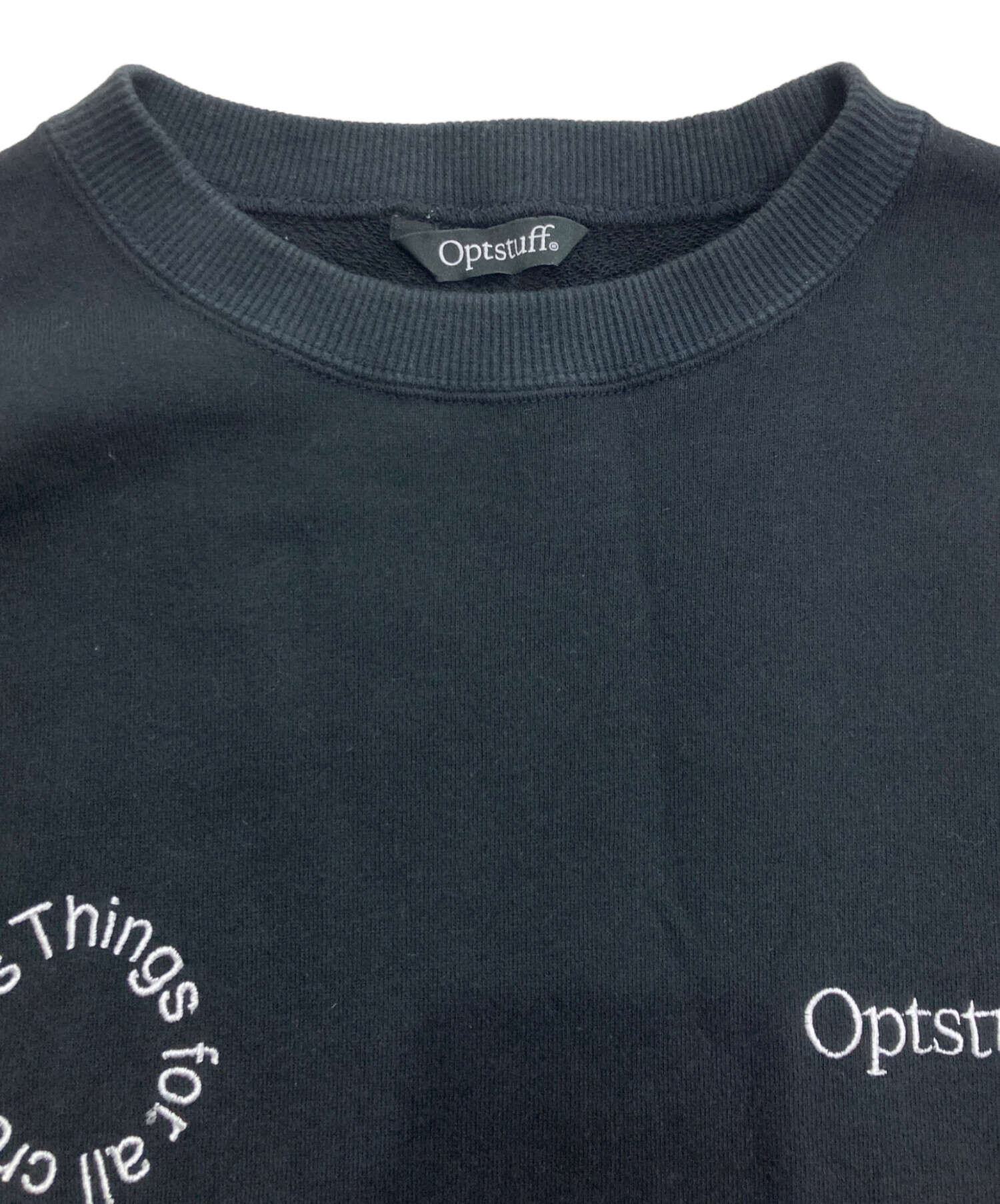 中古・古着通販】OPTSTUFF (オプトスタフ) CREWNECK SWEAT SHIRT 中古・古着通販】OPTSTUFF (オプトスタフ) CREWNECK SWEAT SHIRT