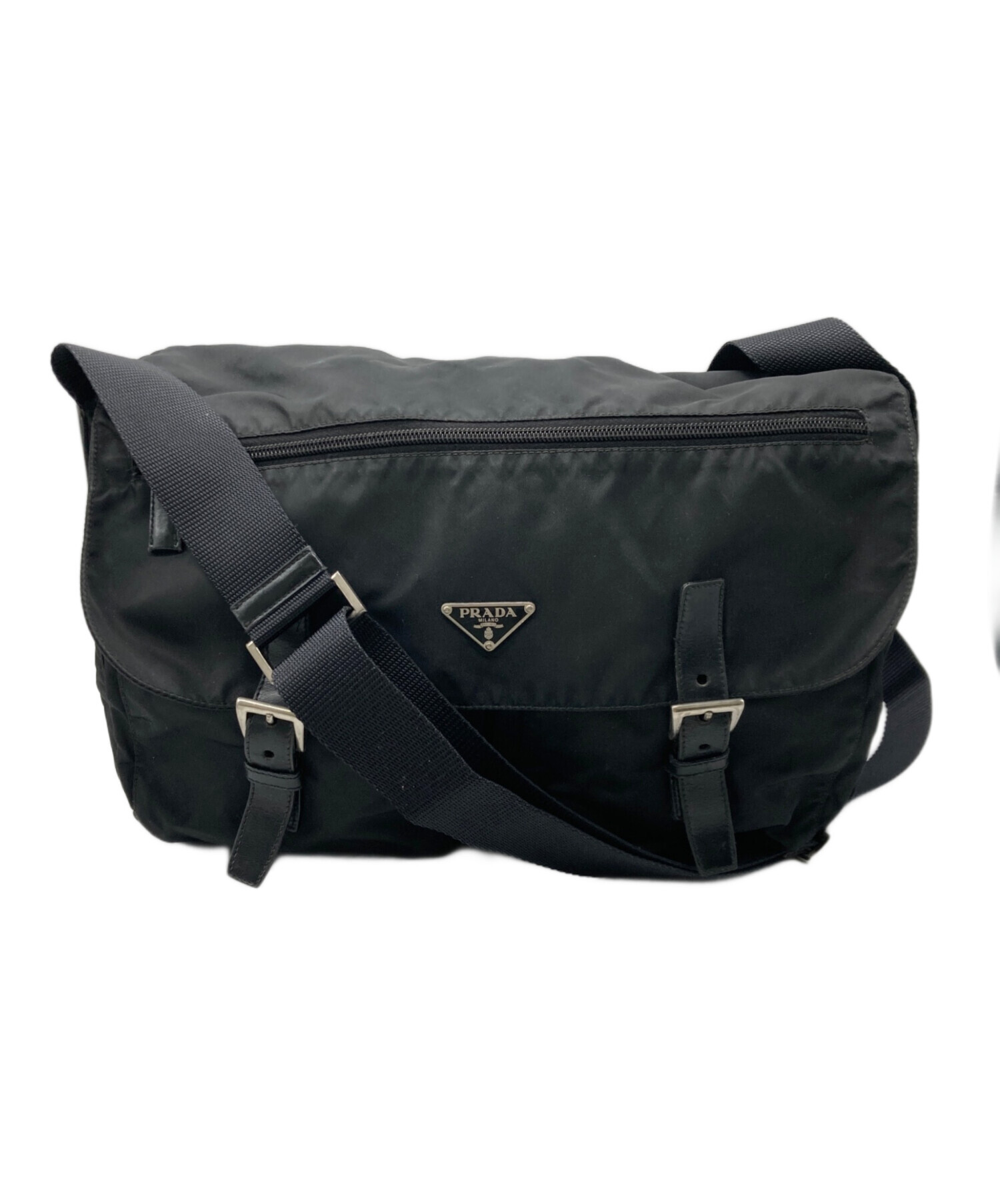中古・古着通販】PRADA (プラダ) ナイロンメッセンジャーバッグ