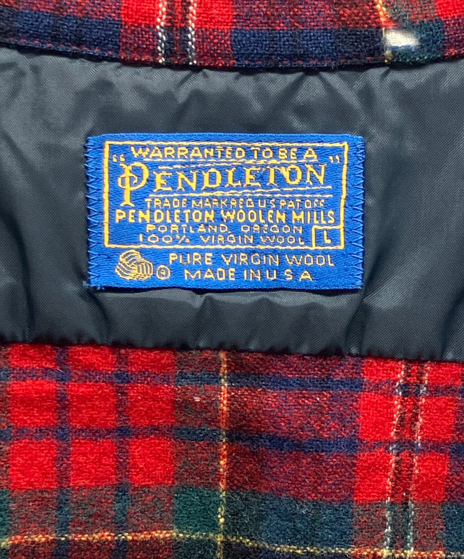 中古・古着通販】PENDLETON (ペンドルトン) ウールチェックシャツ