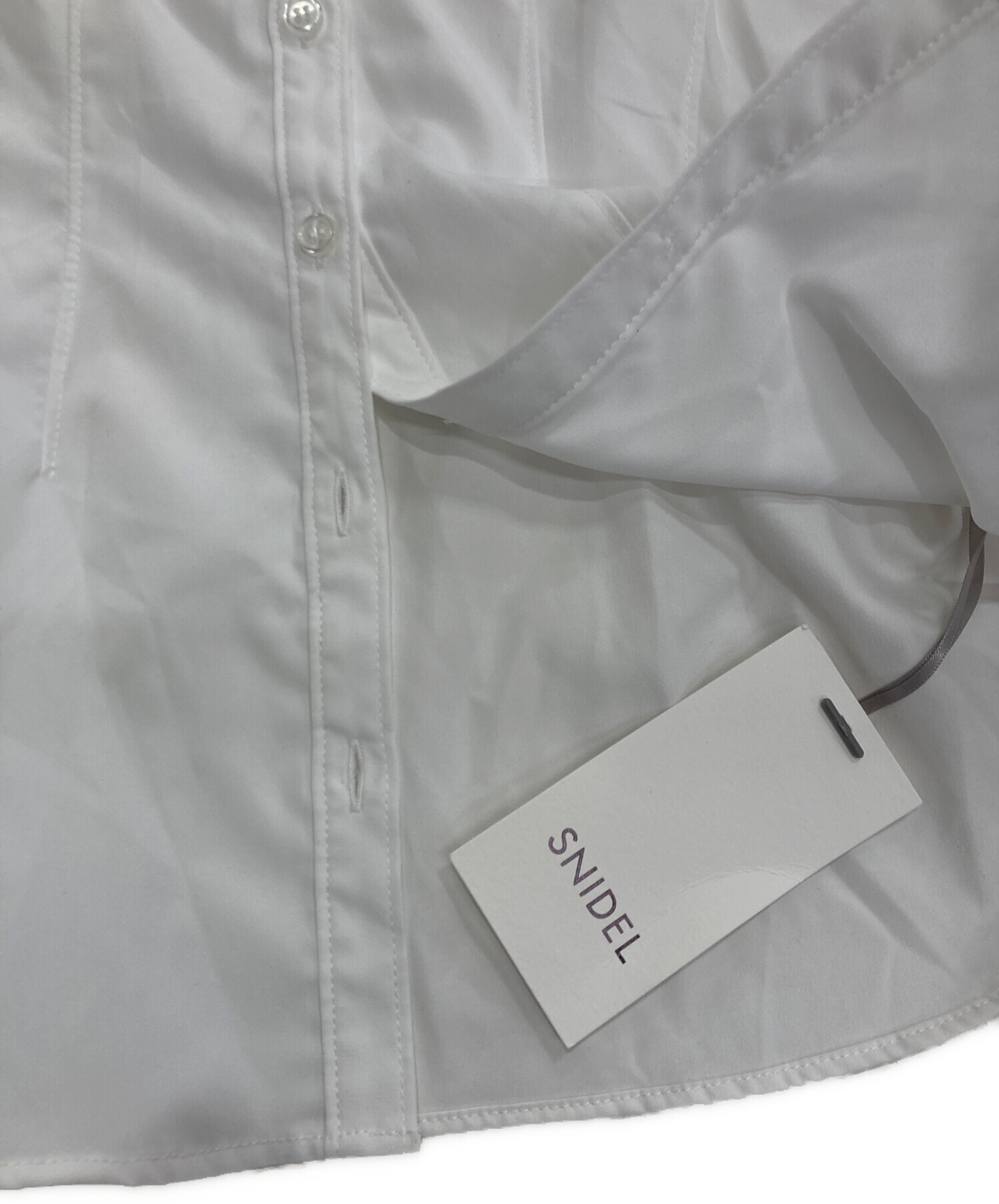 中古・古着通販】Snidel (スナイデル) Sustainaフリルボリュームシャツ 