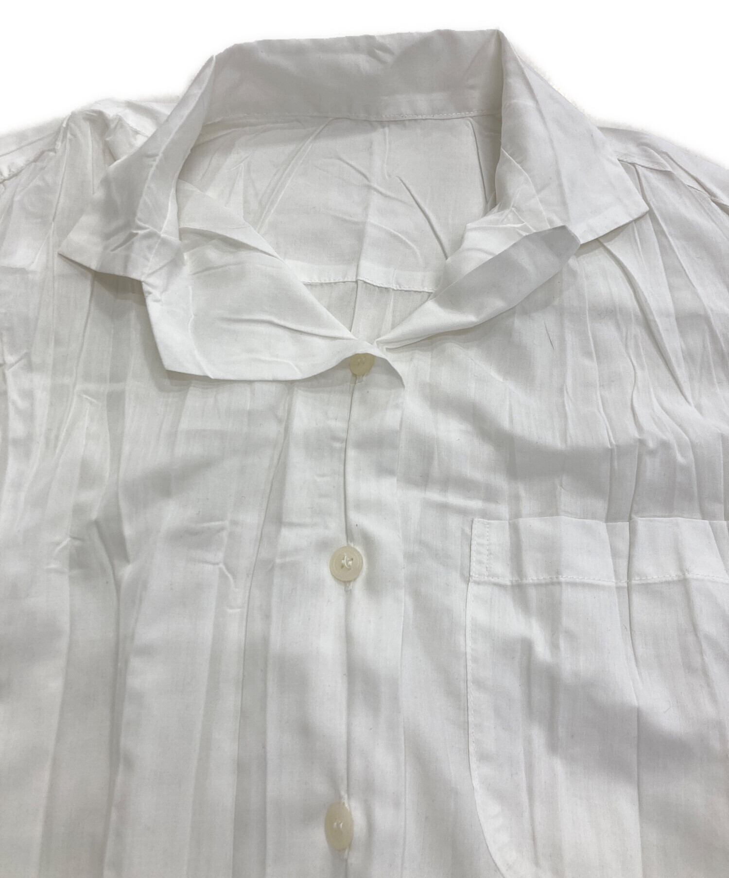 中古・古着通販】ISSEY MIYAKE (イッセイミヤケ) 半袖プリーツシャツ