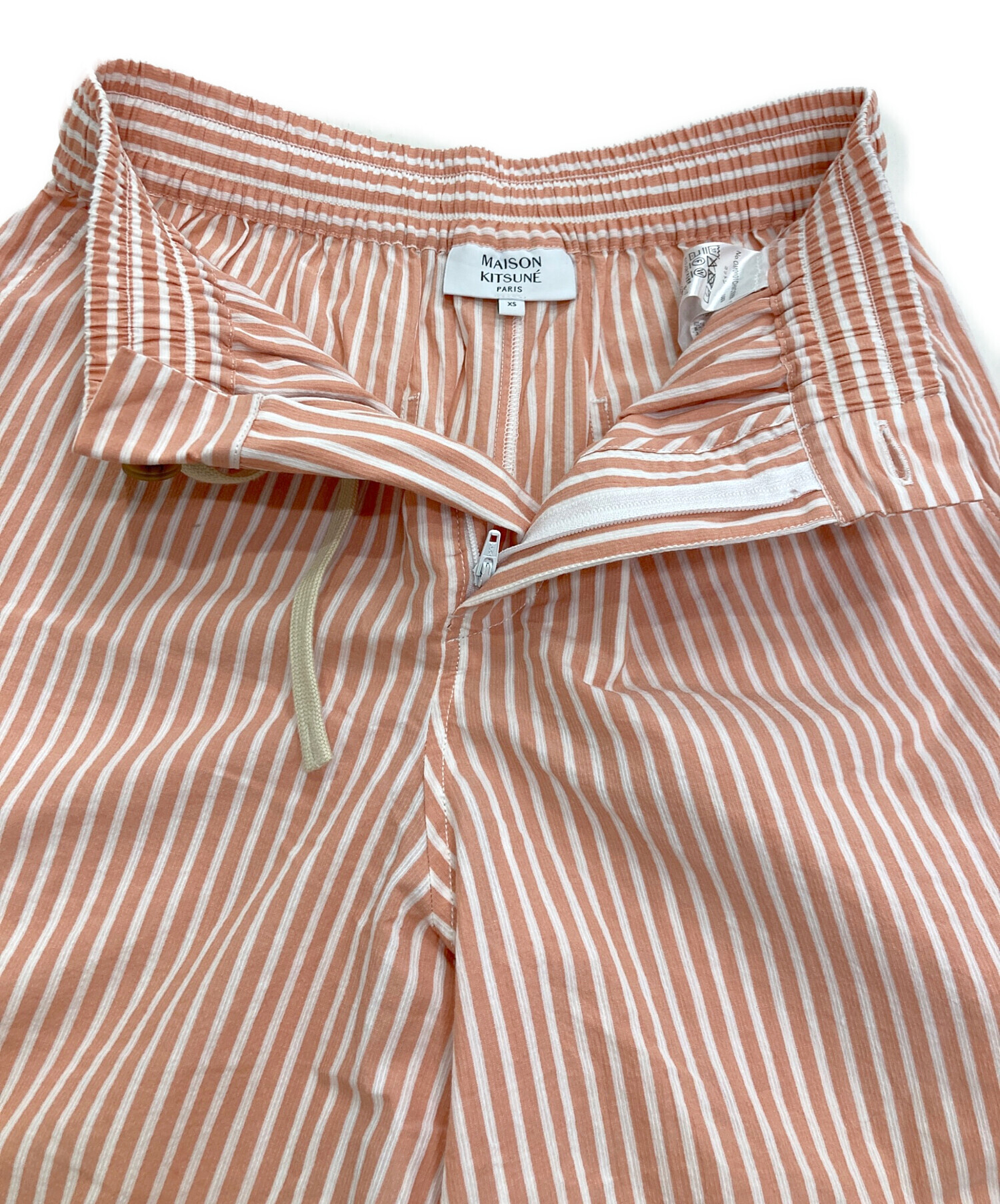 中古・古着通販】MAISON KITSUNE (メゾンキツネ) ストライプハーフ 中古・古着通販】MAISON KITSUNE (メゾンキツネ) ストライプハーフ