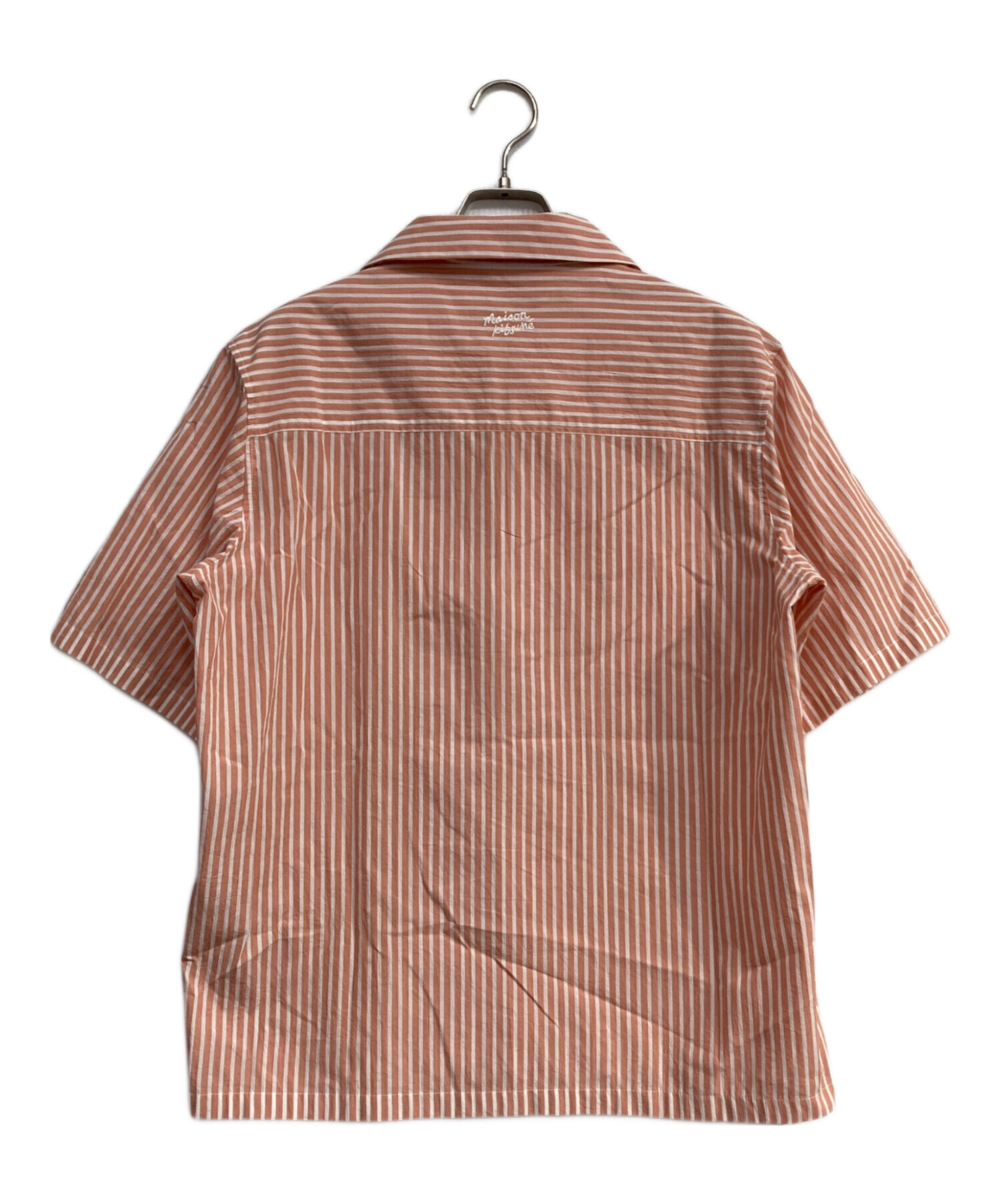 中古・古着通販】MAISON KITSUNE (メゾンキツネ) ストライプ半袖シャツ 