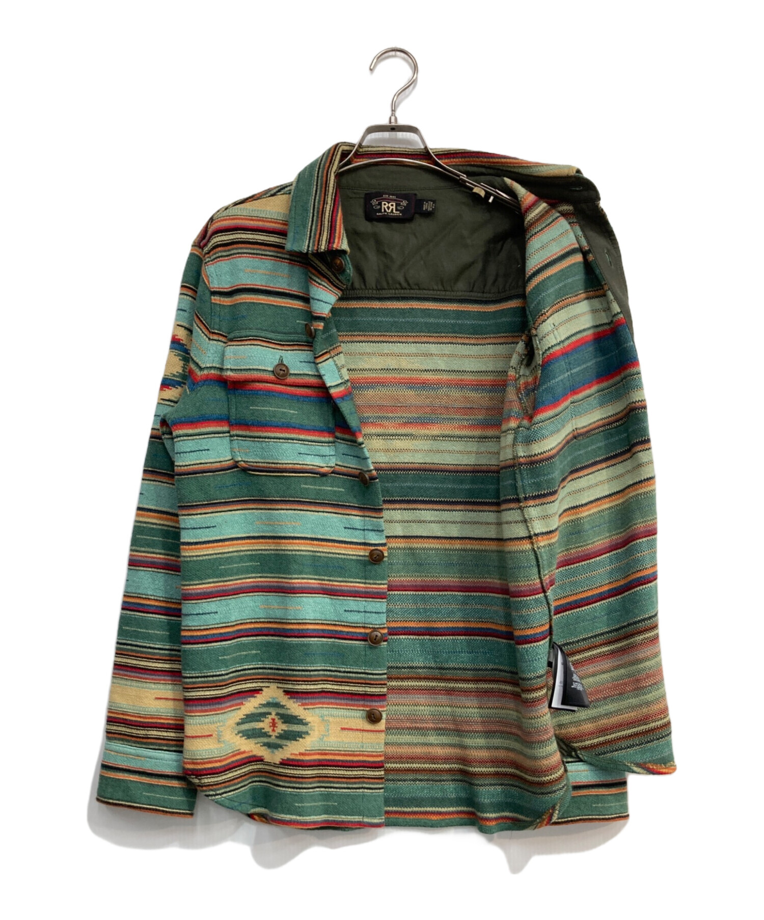 送料無料/【新品、未使用】RRL　RRLアメリカン・ワークウェア バナー 中古・古着通販】RRL (ダブルアールエル) セラーペワークシャツ ブルー