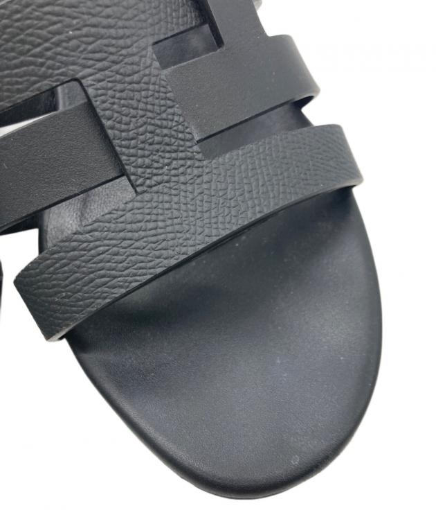 中古・古着通販】HERMES (エルメス) Amica sandal ブラック サイズ:37