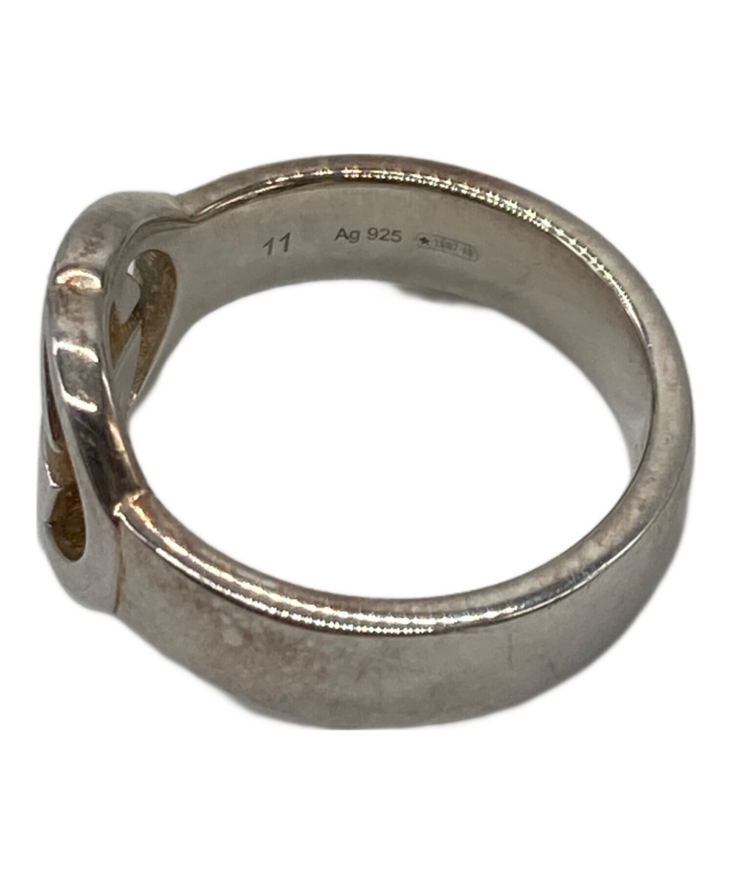 中古・古着通販】GUCCI (グッチ) インターロッキングGリング シルバー 