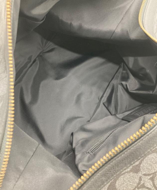 中古・古着通販】COACH (コーチ) ボストンバッグ ブラック×グレー
