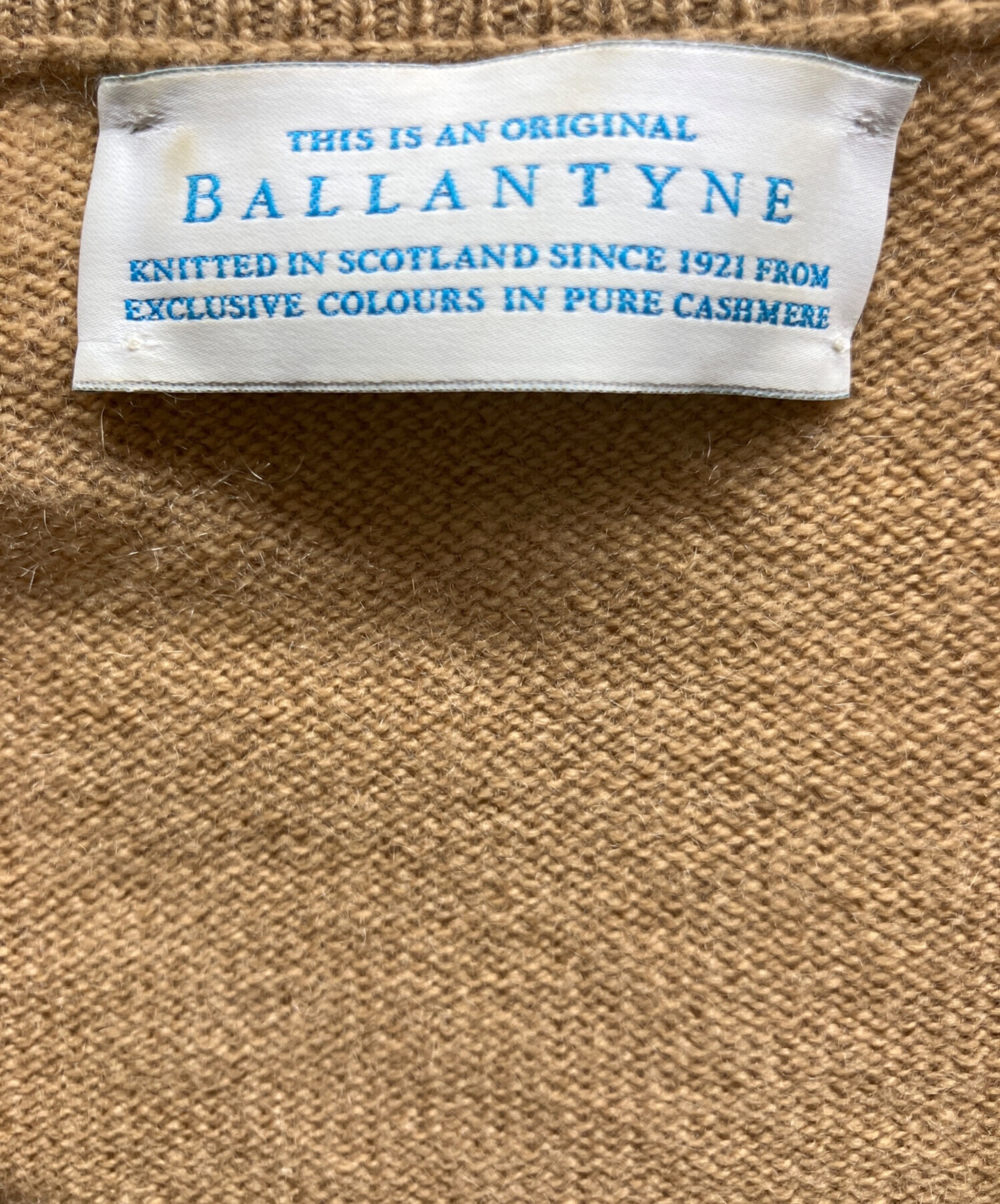 中古・古着通販】BALLANTYNE (バランタイン) カシミヤVネックニット