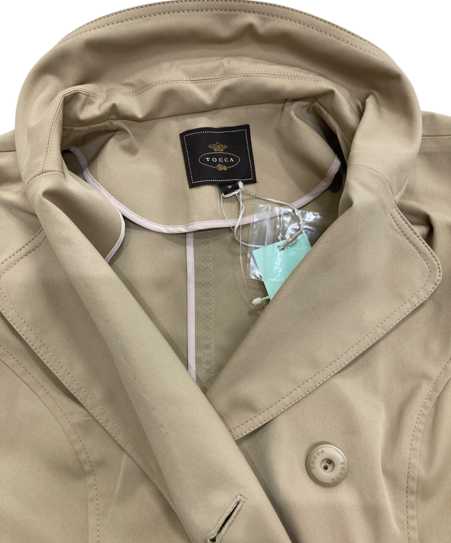 中古・古着通販】TOCCA (トッカ) トレンチコート ベージュ サイズ:2 未