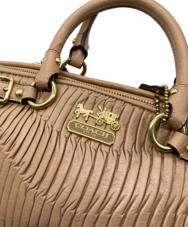 中古・古着通販】COACH (コーチ) マディソンギャザードレザーバッグ