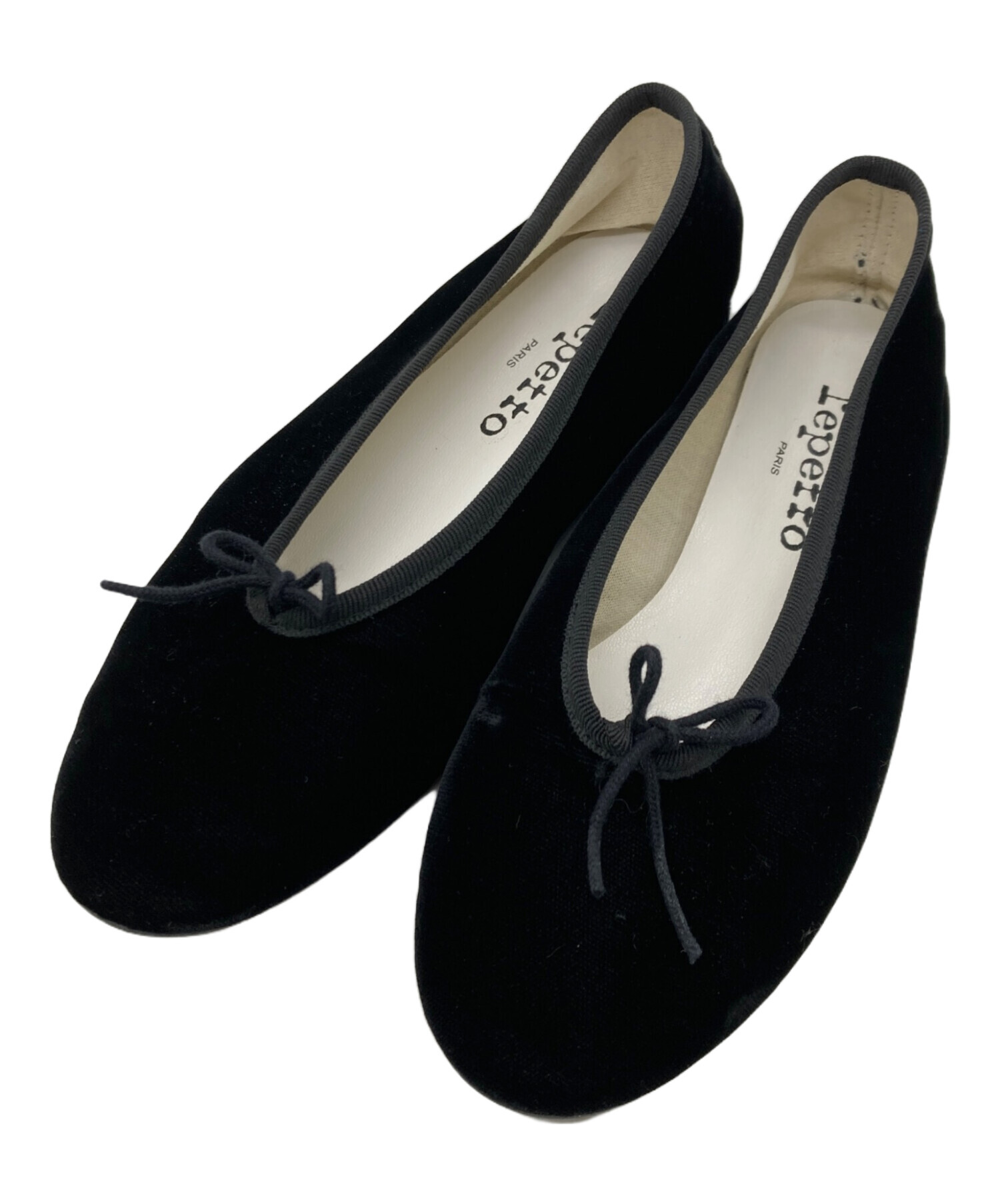 中古・古着通販】Repetto (レペット) ベロアパンプス ブラック サイズ 