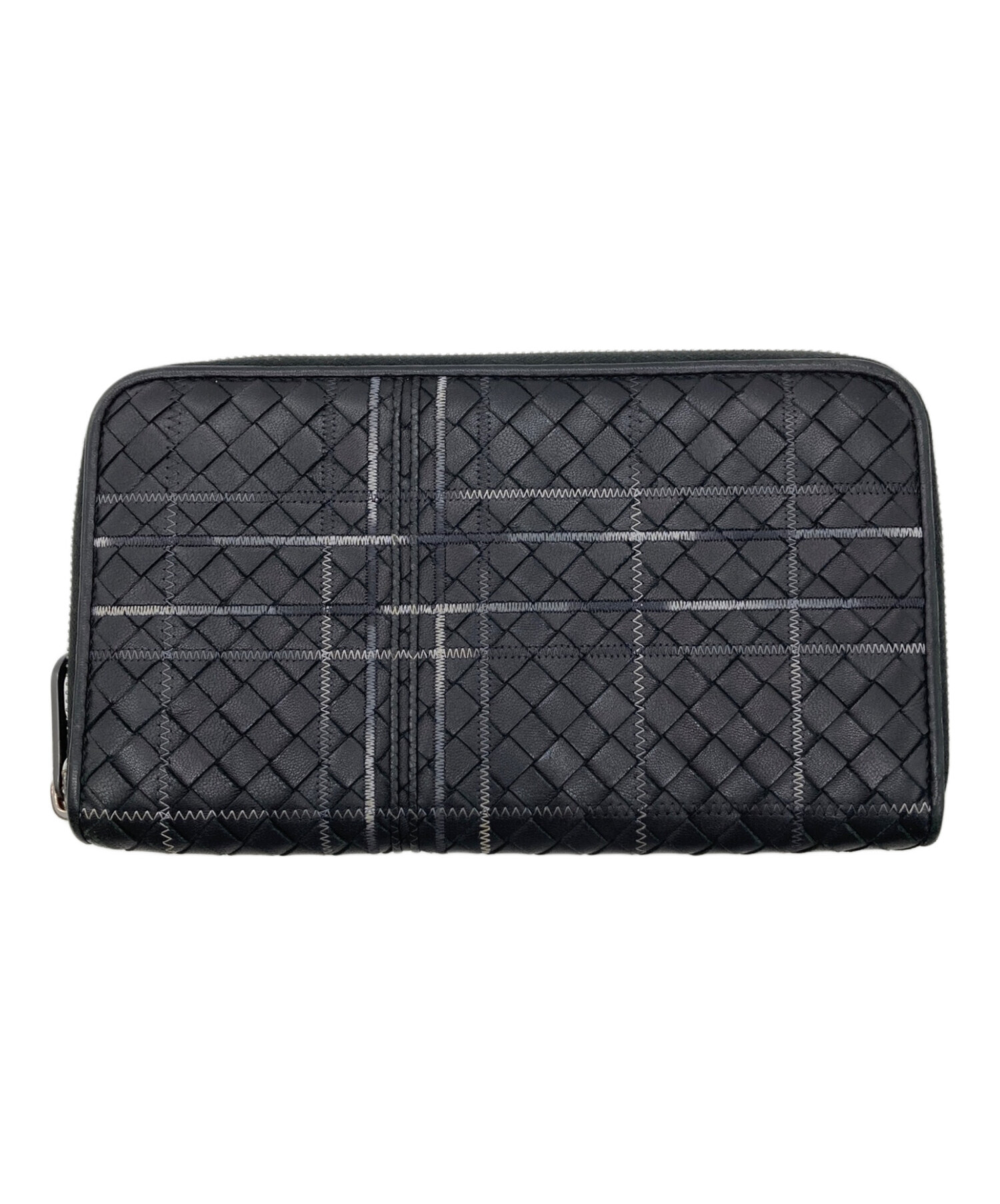 BOTTEGA VENETA ボッテガベネタ 財布・ケース  黒 【古着】【中古】【送料無料】 中古・古着通販】BOTTEGA VENETA (ボッテガベネタ) イントレチャート