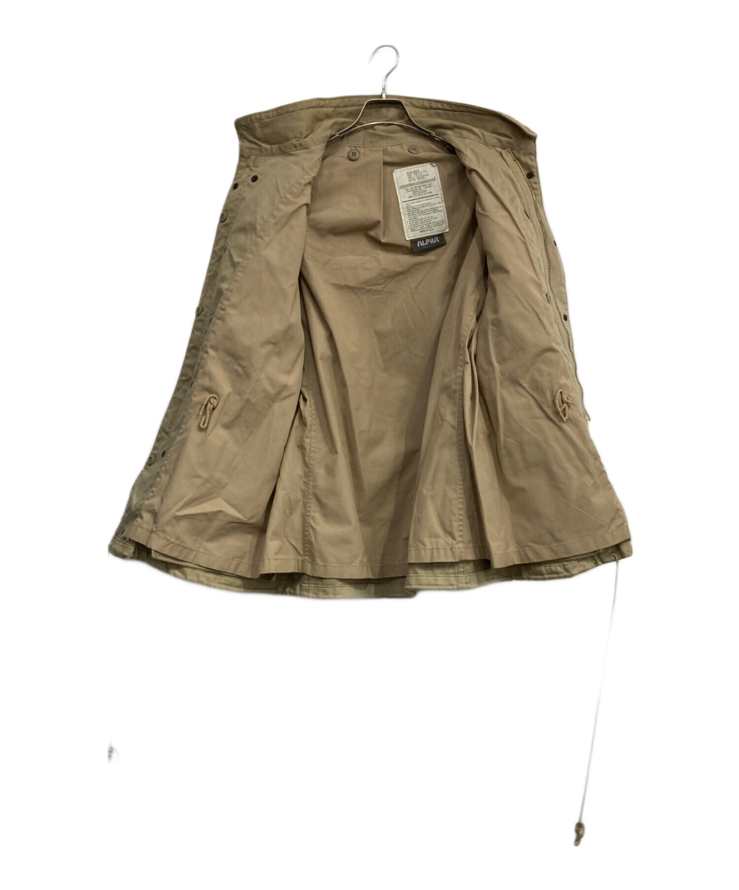 中古・古着通販】ALPHA (アルファ) M-65 FIELD JACKET ベージュ サイズ