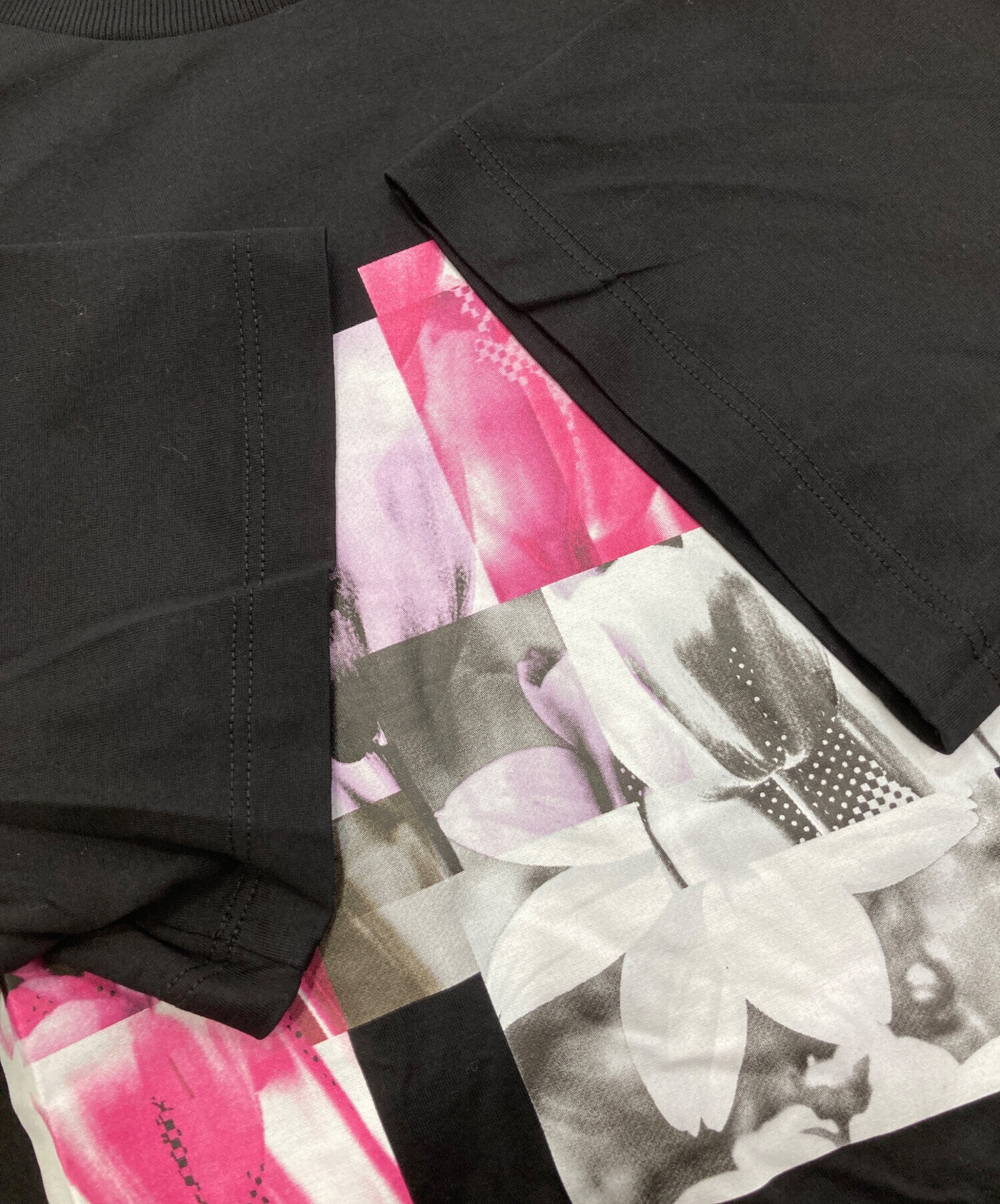 中古・古着通販】PRADA (プラダ) プリントTシャツ ブラック サイズ:S 