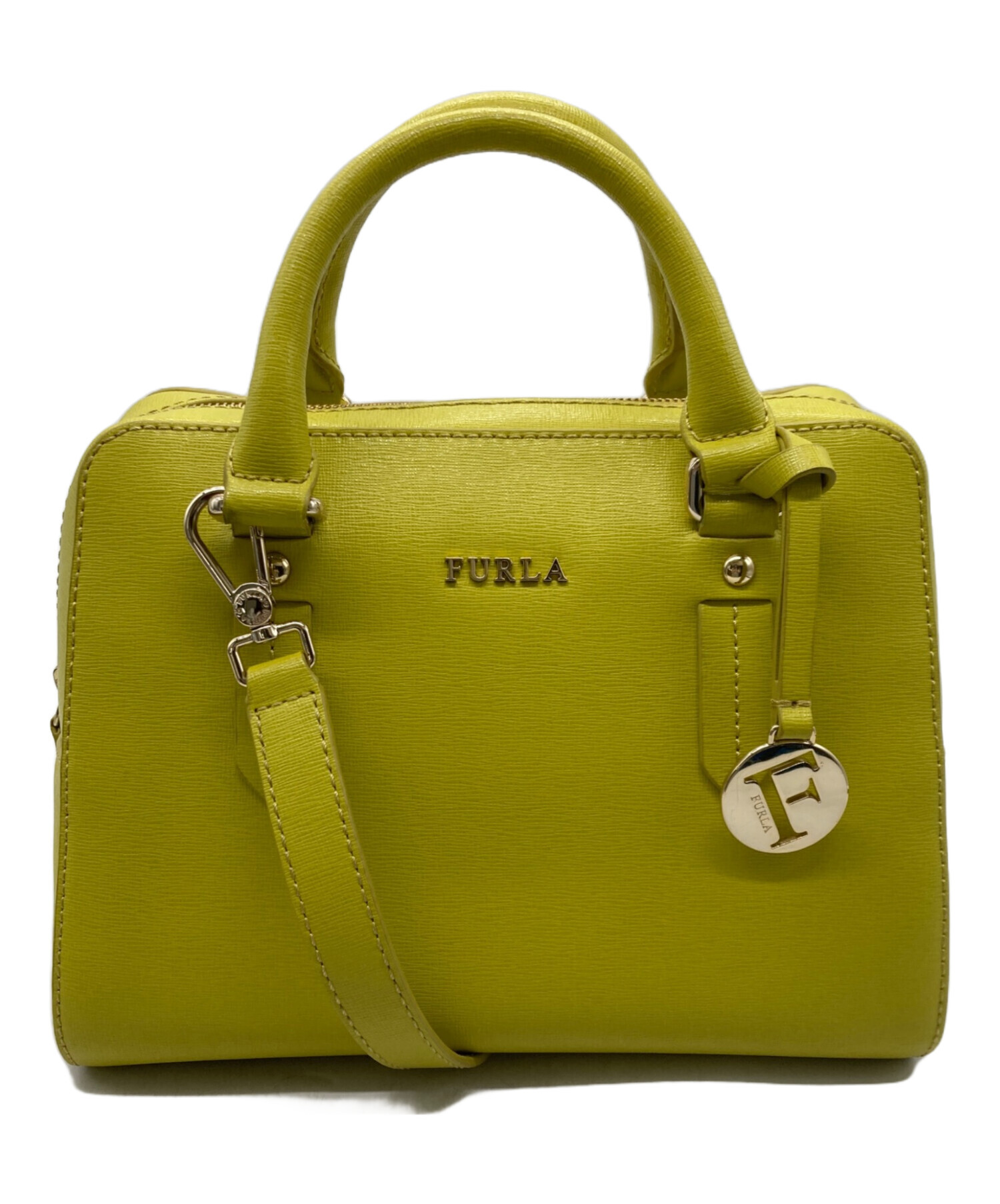 中古・古着通販】FURLA (フルラ) 2WAYハンドバッグ イエロー｜ブランド