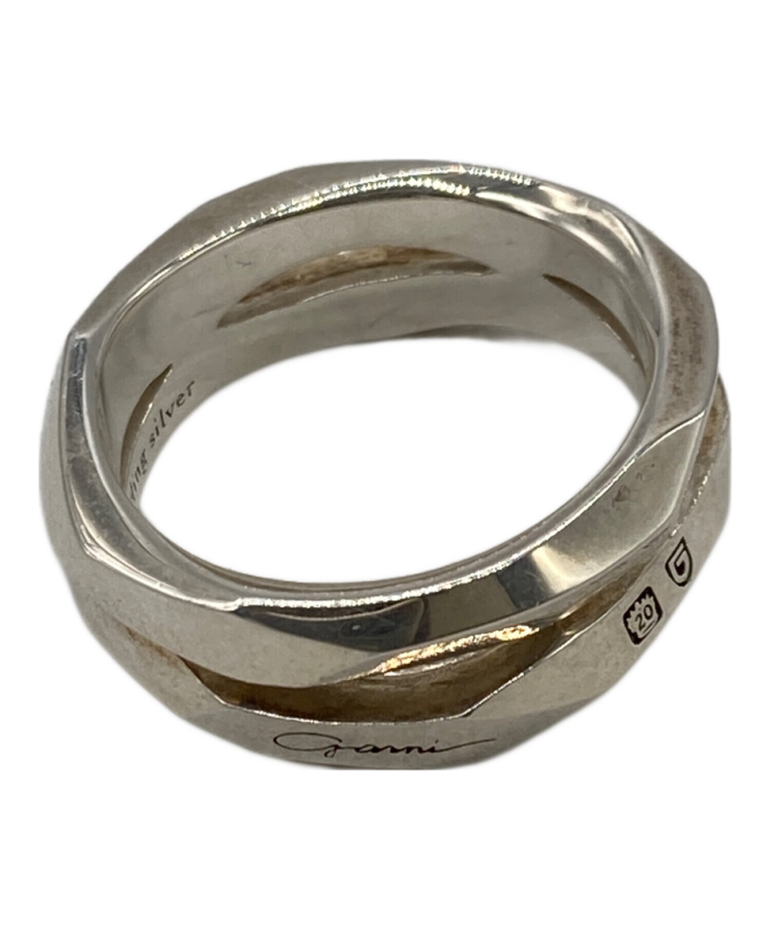 中古・古着通販】GARNI (ガルニ) Crockery Double Ring シルバー