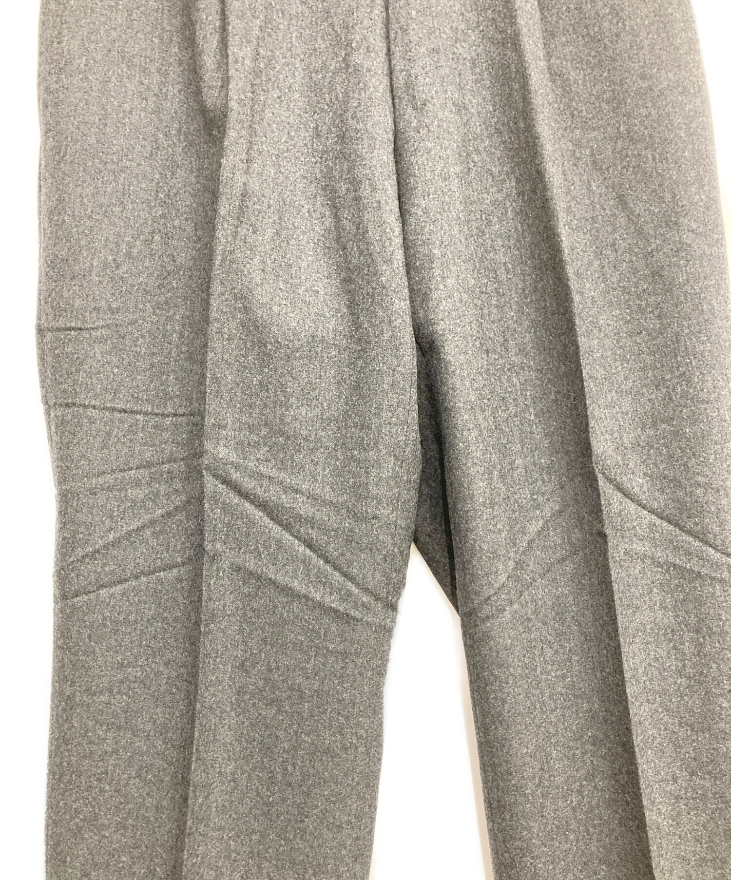 CARUSO ウールスラックス サマーウール　グレー 中古・古着通販】CARUSO (カルーゾ) ウールスラックス グレー サイズ