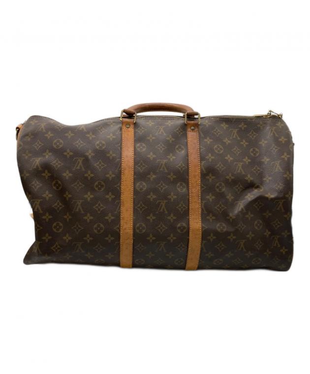 Louis Vuitton ボストンバッグ ブラウン 中古・古着通販】LOUIS VUITTON (ルイ ヴィトン) ボストンバッグ