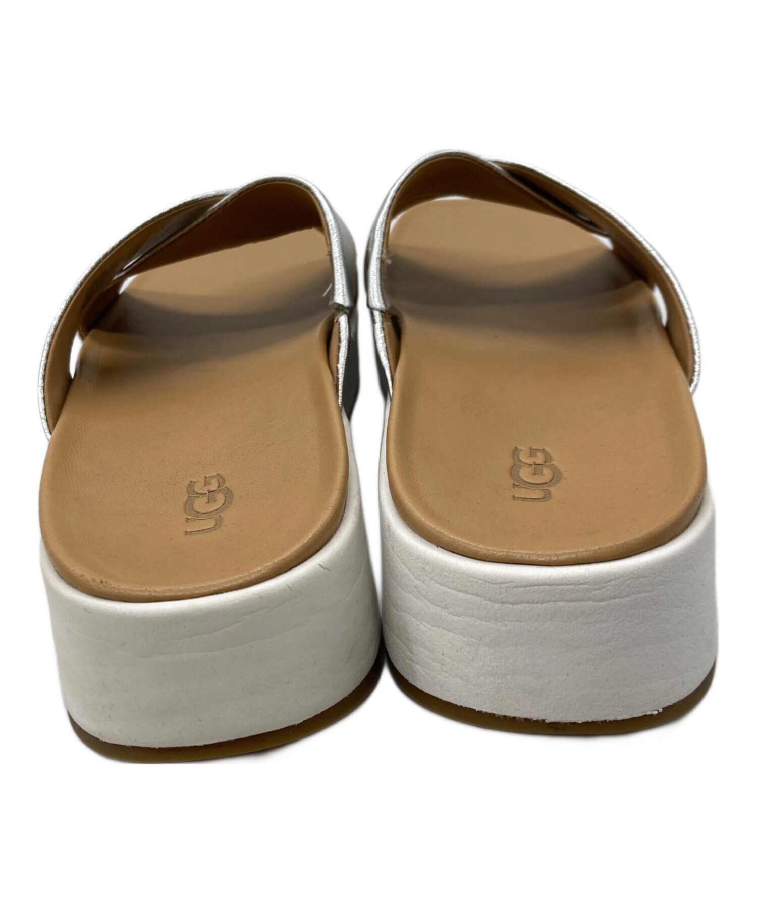 中古・古着通販】UGG (アグ) クロスストラップサンダル シルバー