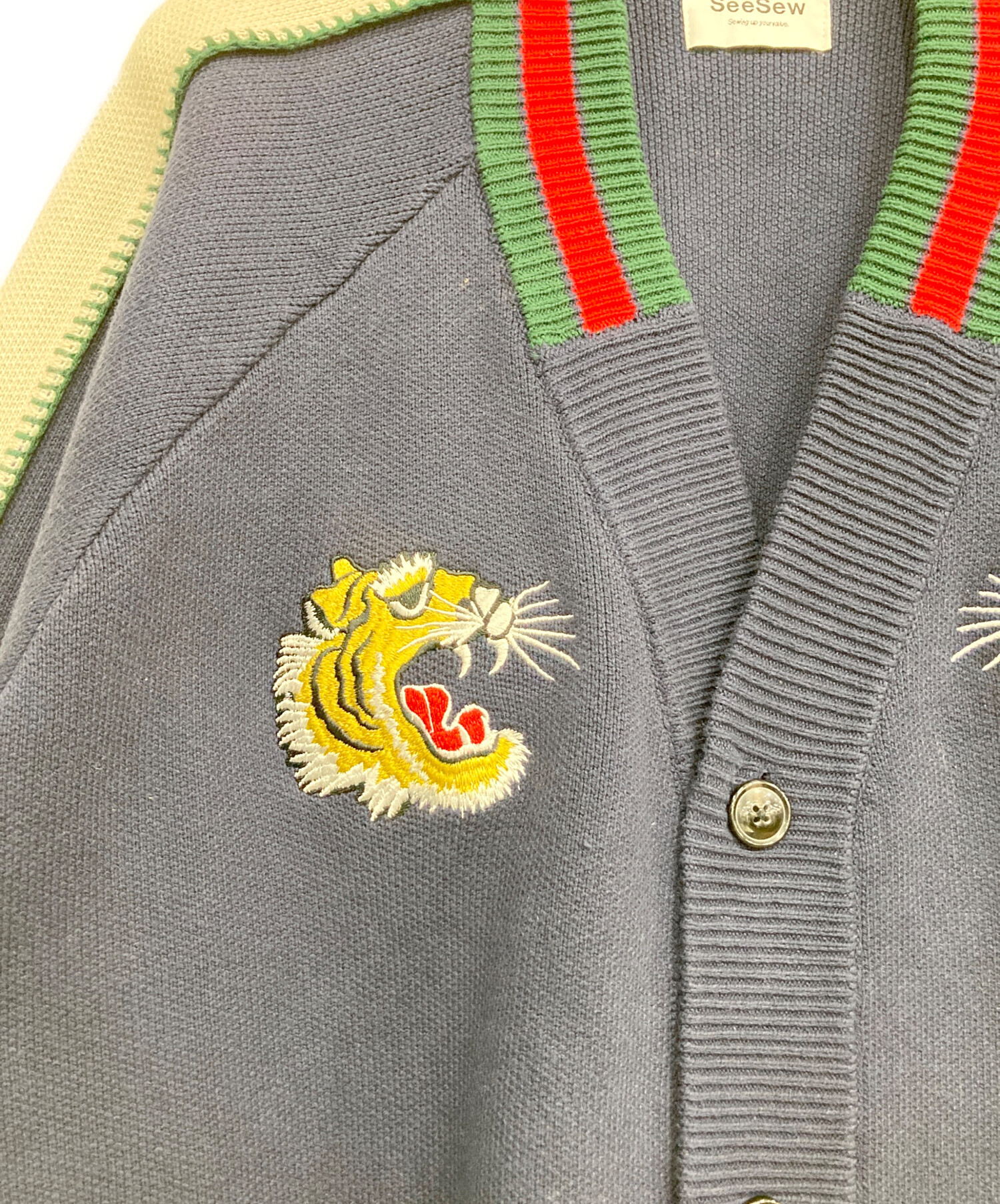 中古・古着通販】SeeSew (シーソー) SKA CARDIGAN ネイビー サイズ:L