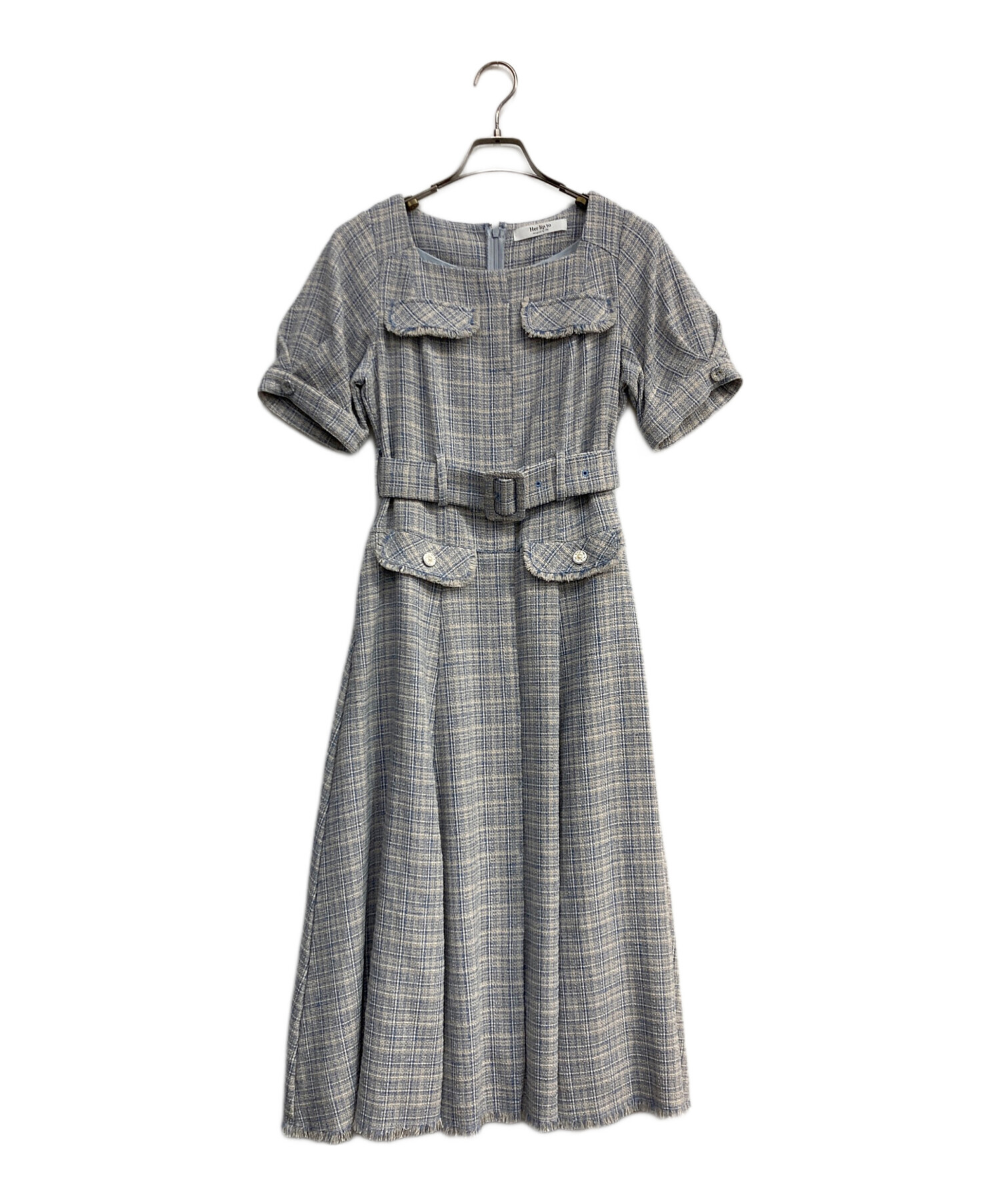 中古・古着通販】HER LIP TO (ハーリップトゥ) Classic Tweed Belted