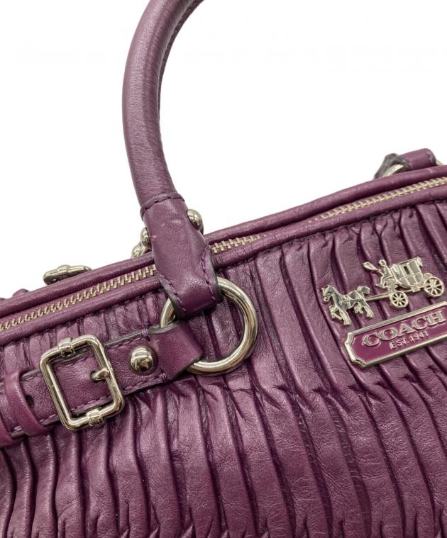 中古・古着通販】COACH (コーチ) マディソンギャザード2WAYバッグ