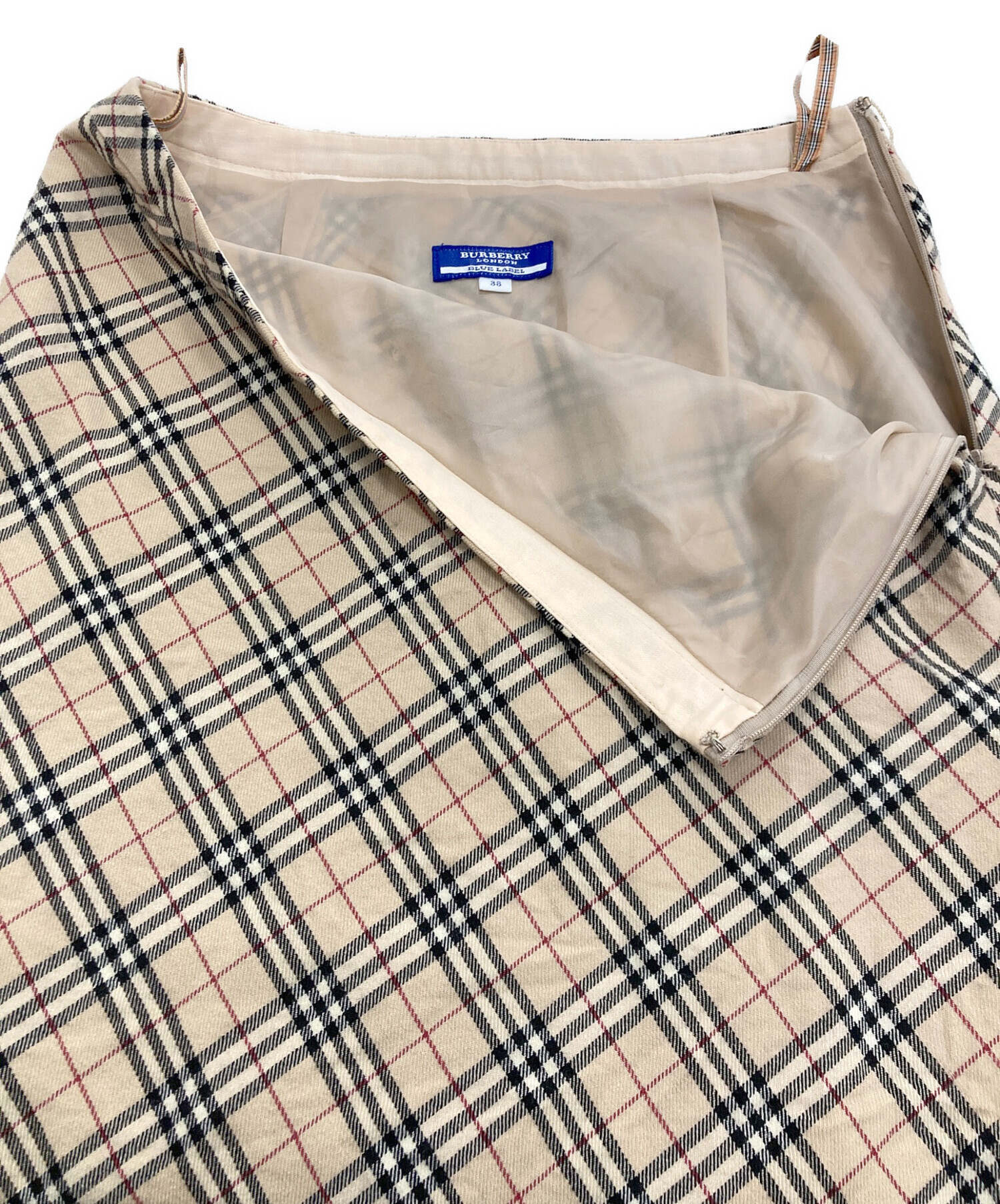 BURBERRY BLUELAVEL シルク　スカート　38 中古・古着通販】BURBERRY BLUE LABEL (バーバリー ブルー レーベル