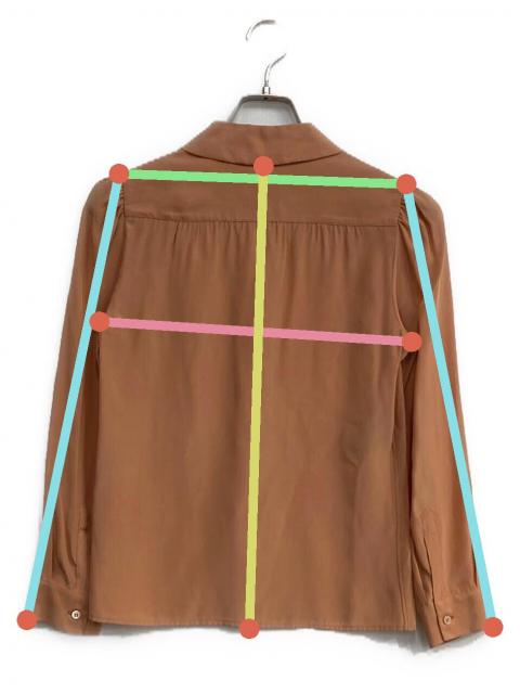 超お得！！クリーニング済  プラダシルクシャツ 40 中古・古着通販】PRADA (プラダ) シルクシャツ ピンク サイズ:38
