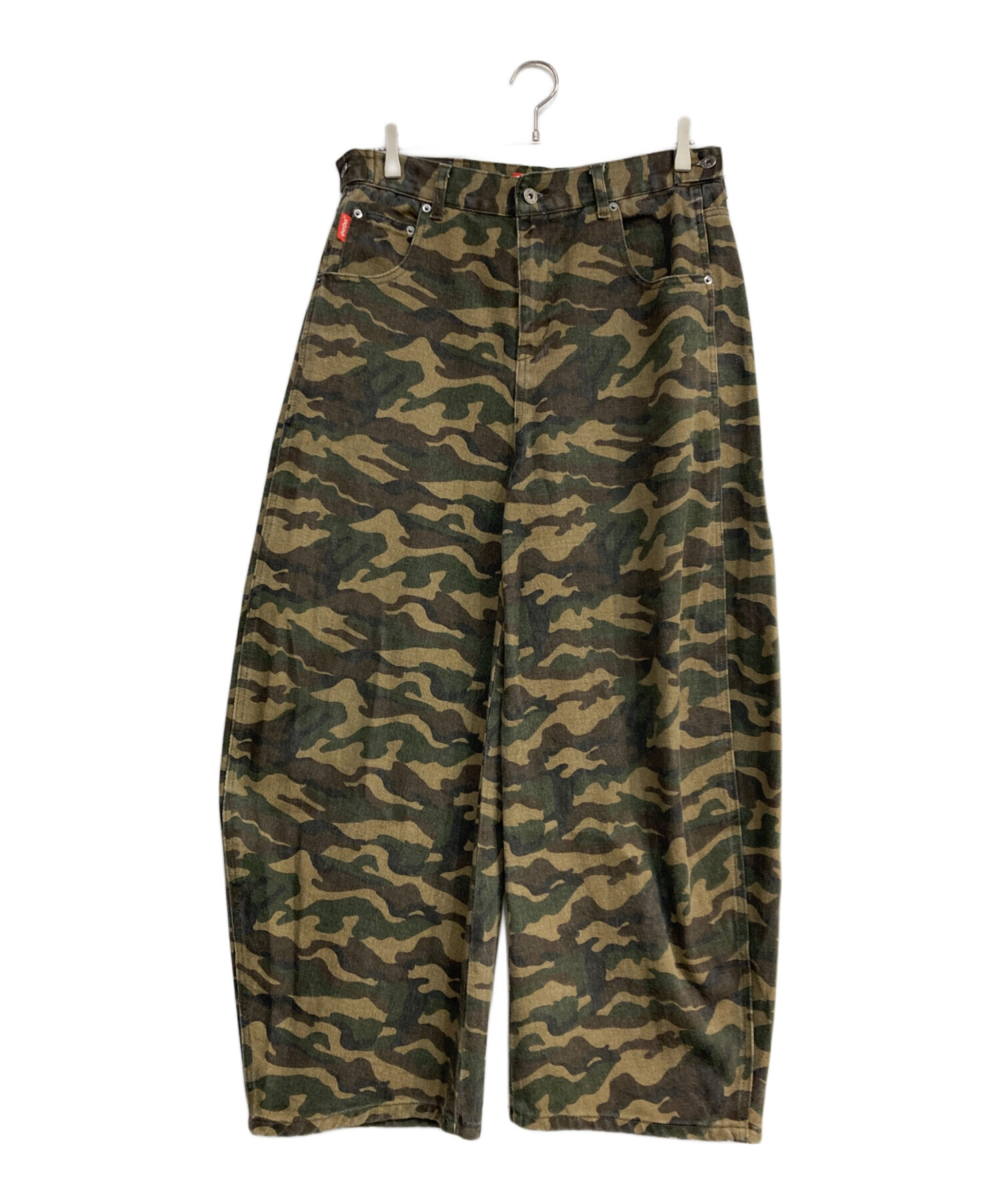 中古・古着通販】9090 (9090) OG Logo Painted Denim Pants カーキ