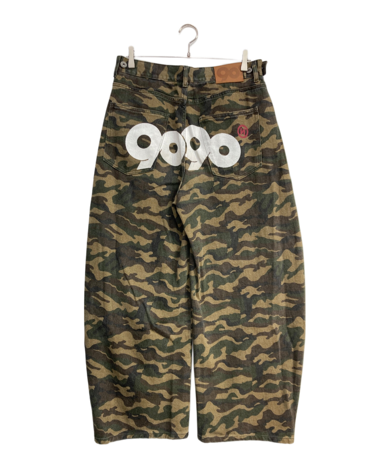 中古・古着通販】9090 (9090) OG Logo Painted Denim Pants カーキ