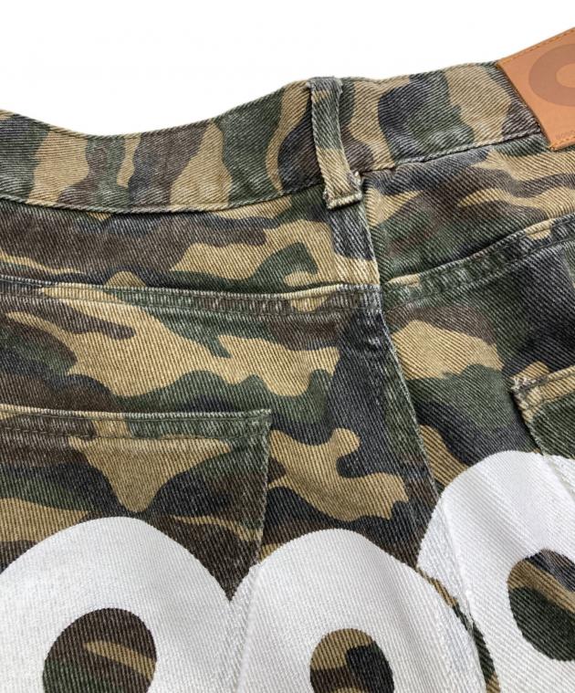 中古・古着通販】9090 (9090) OG Logo Painted Denim Pants カーキ