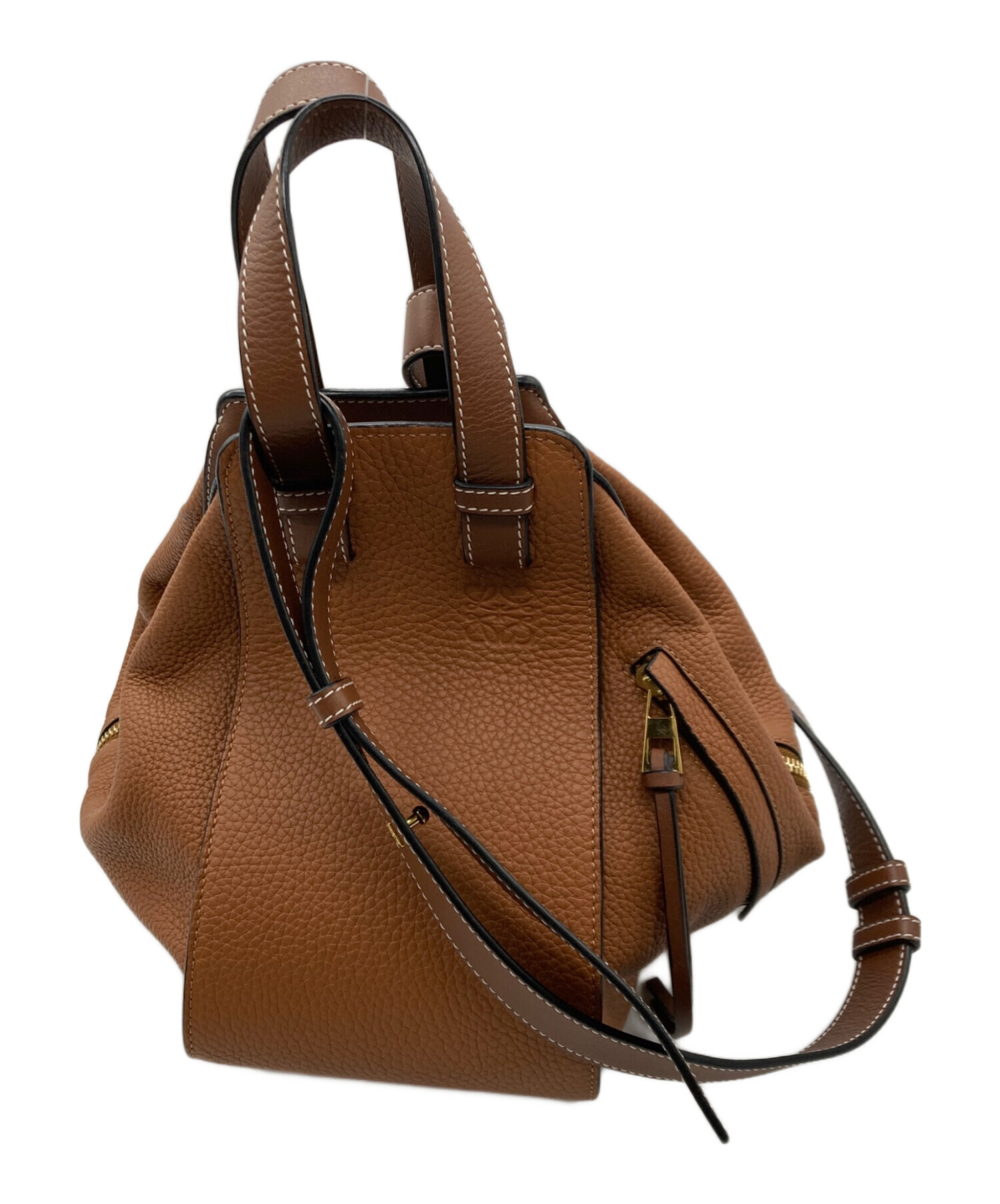 中古・古着通販】LOEWE (ロエベ) ハンモックバッグ スモール ブラウン 