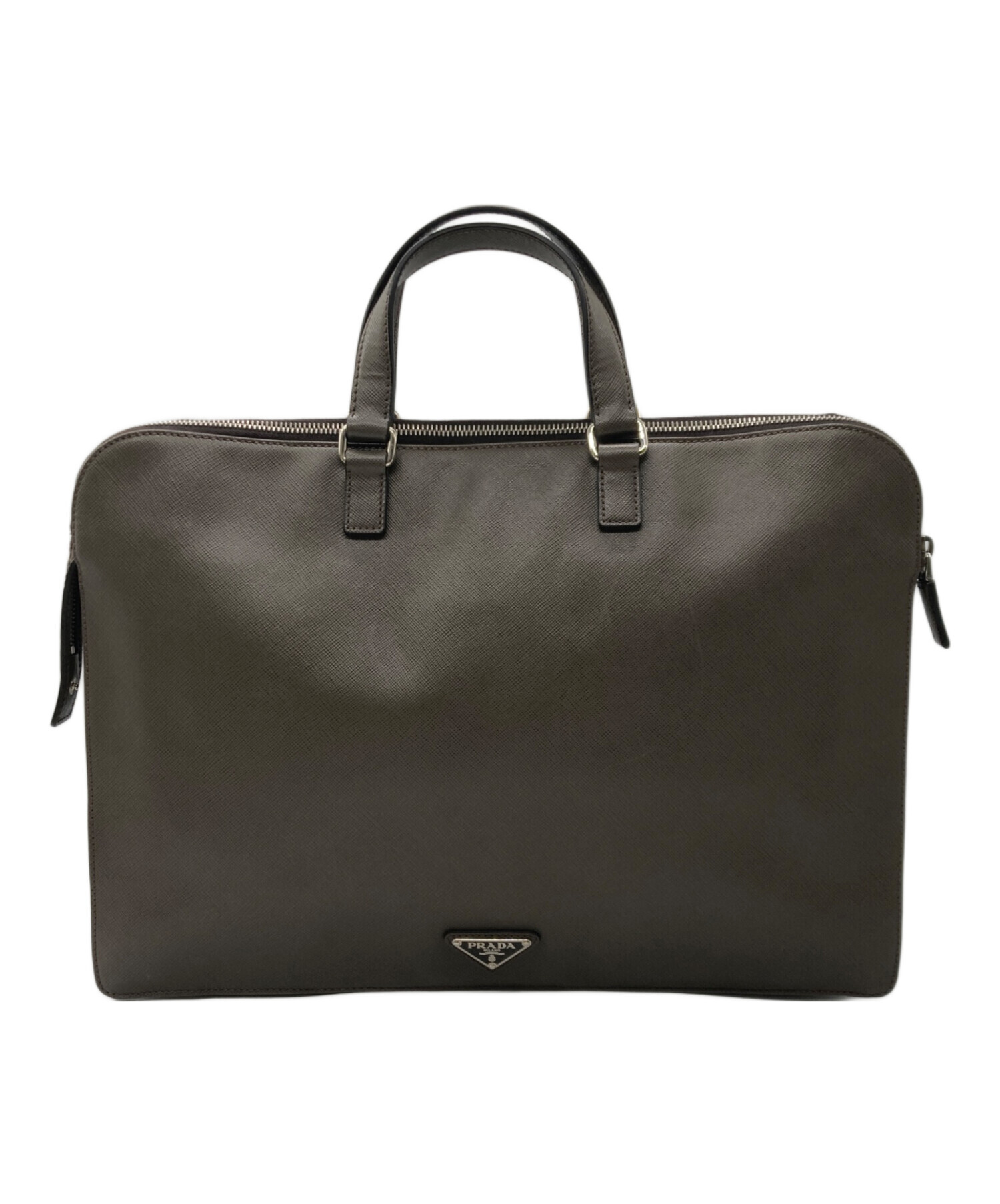 中古・古着通販】PRADA (プラダ) サフィアーノレザーブリーフケース