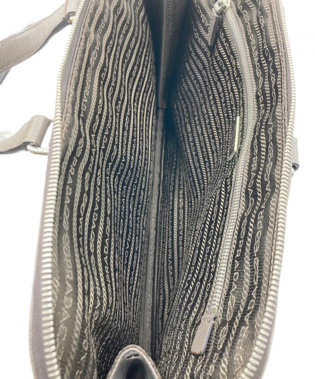 中古・古着通販】PRADA (プラダ) サフィアーノレザーブリーフケース
