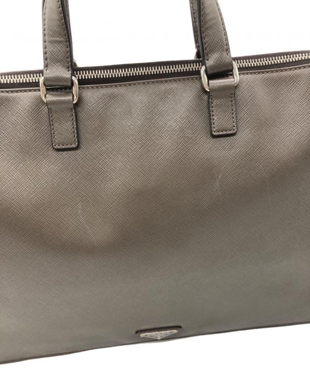 中古・古着通販】PRADA (プラダ) サフィアーノレザーブリーフケース