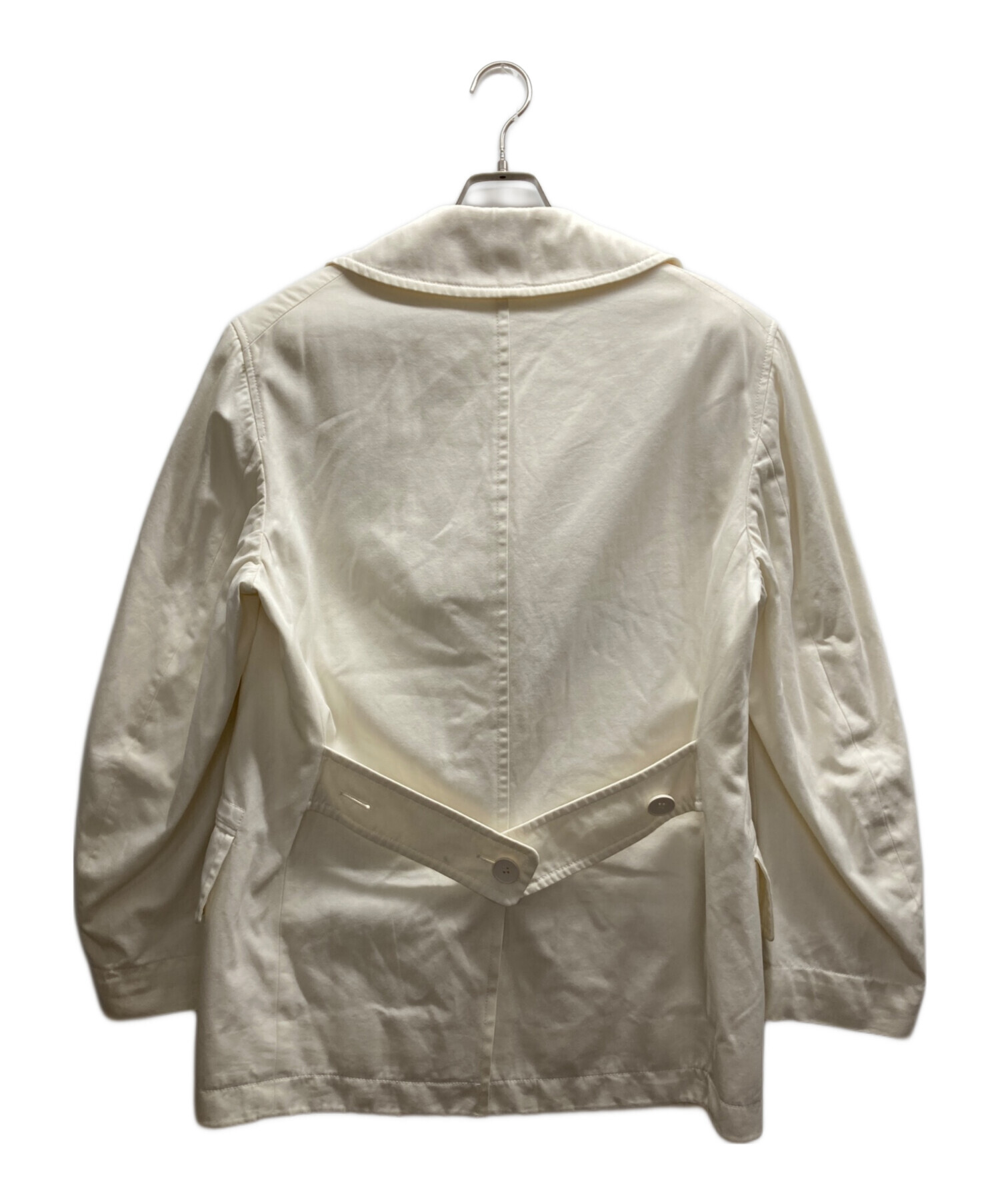 中古・古着通販】GUCCI (グッチ) コットンPコート ホワイト サイズ:46