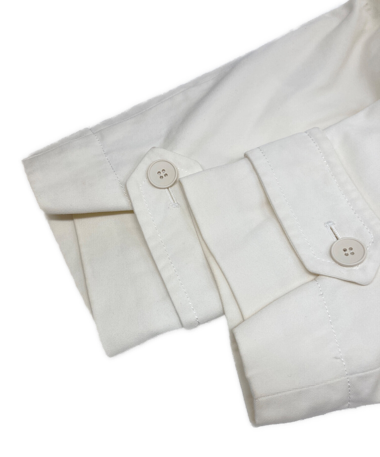 中古・古着通販】GUCCI (グッチ) コットンPコート ホワイト サイズ:46