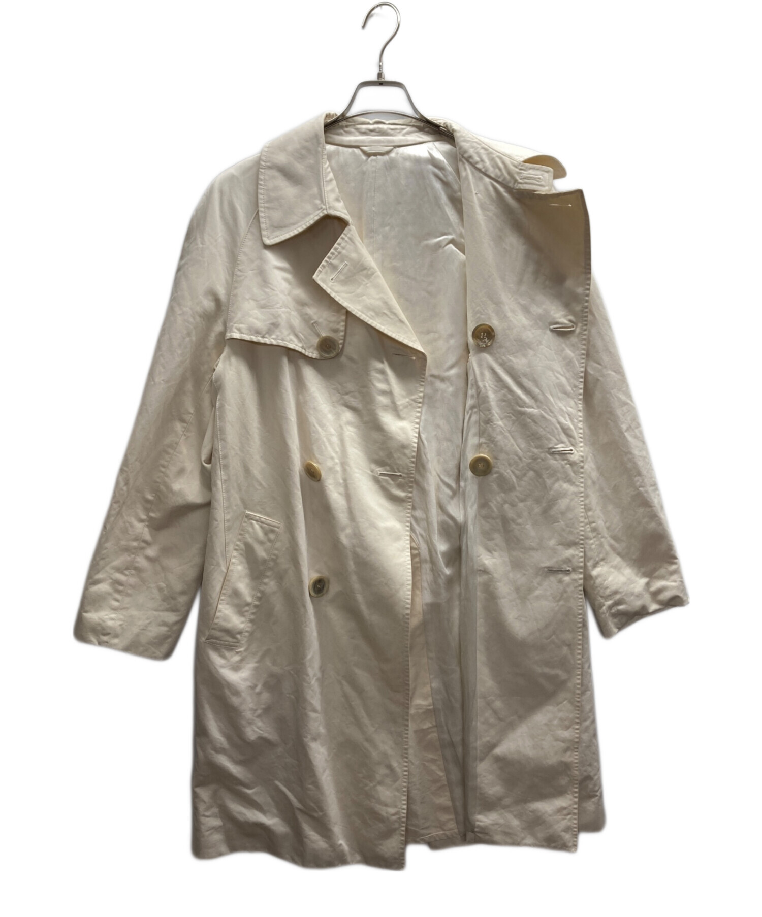 中古・古着通販】GUCCI (グッチ) ダブルコート ホワイト サイズ:46