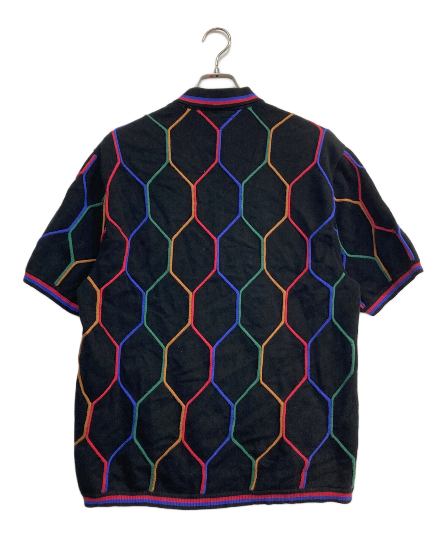 中古・古着通販】Supreme (シュプリーム) Hex Zip Up Polo ブラック 