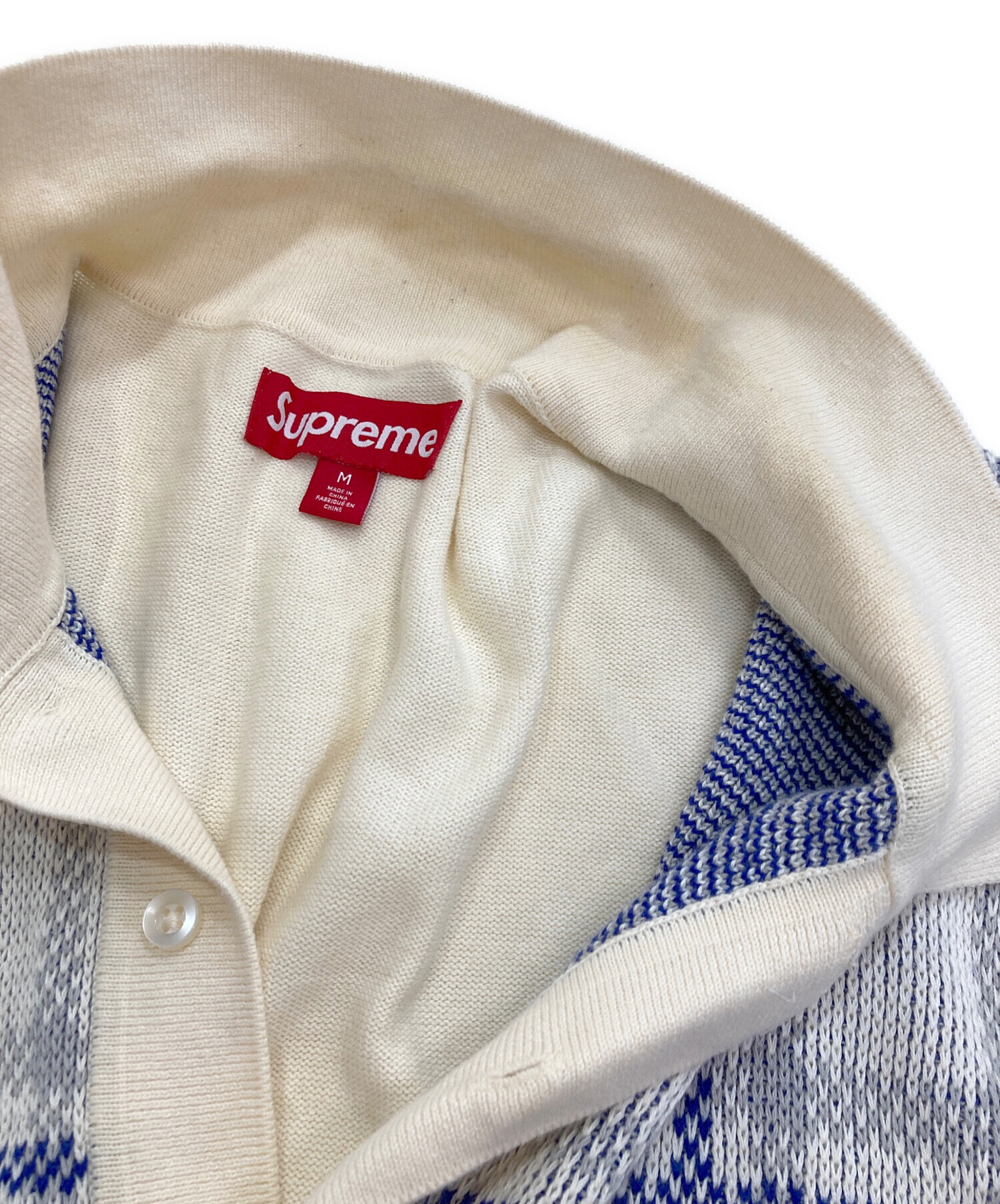 中古・古着通販】SUPREME (シュプリーム) plaid knit s/s polo