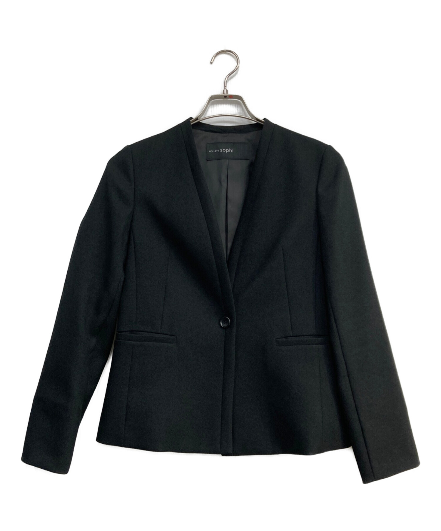 美品　NOLLEY'S Sophi ノーカラー　ジャケット 40 中古・古着通販】NOLLEY'S sophi (ノーリーズソフィー) ウォッシャブル