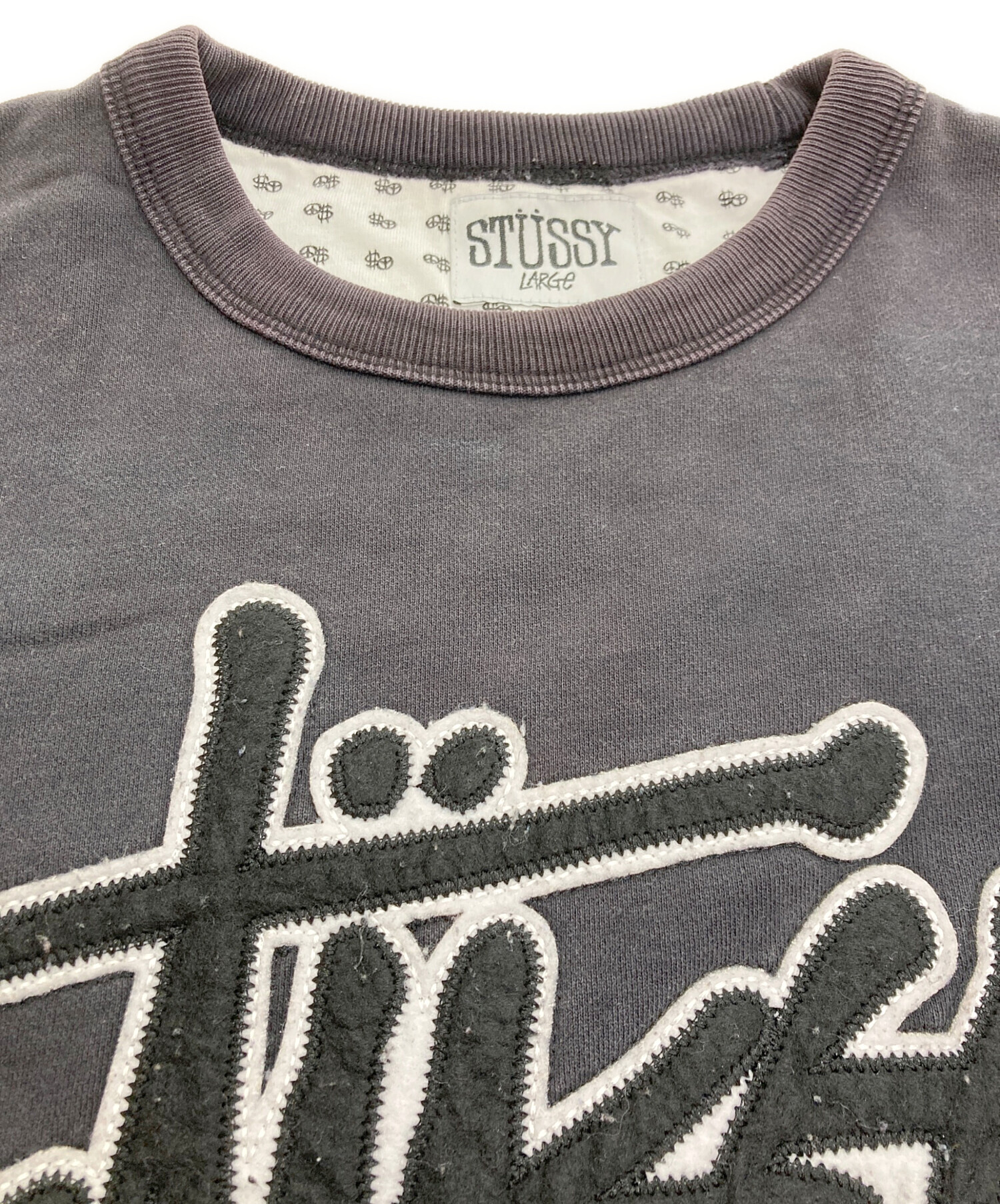 中古・古着通販】stussy (ステューシー) ワッペンクルーネック