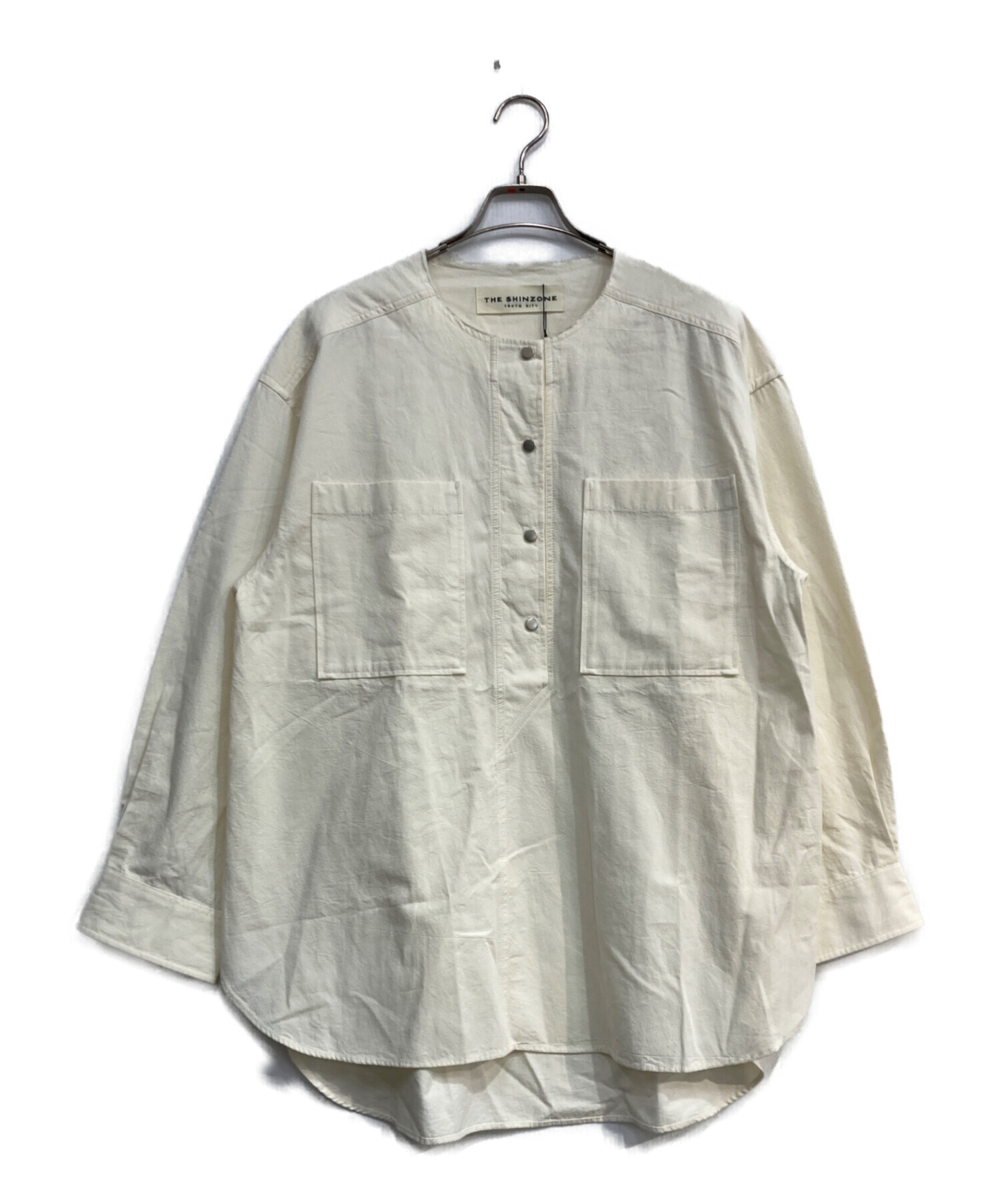 中古・古着通販】THE SHINZONE (ザ シンゾーン) COLLARLESS WORK SHIRT 