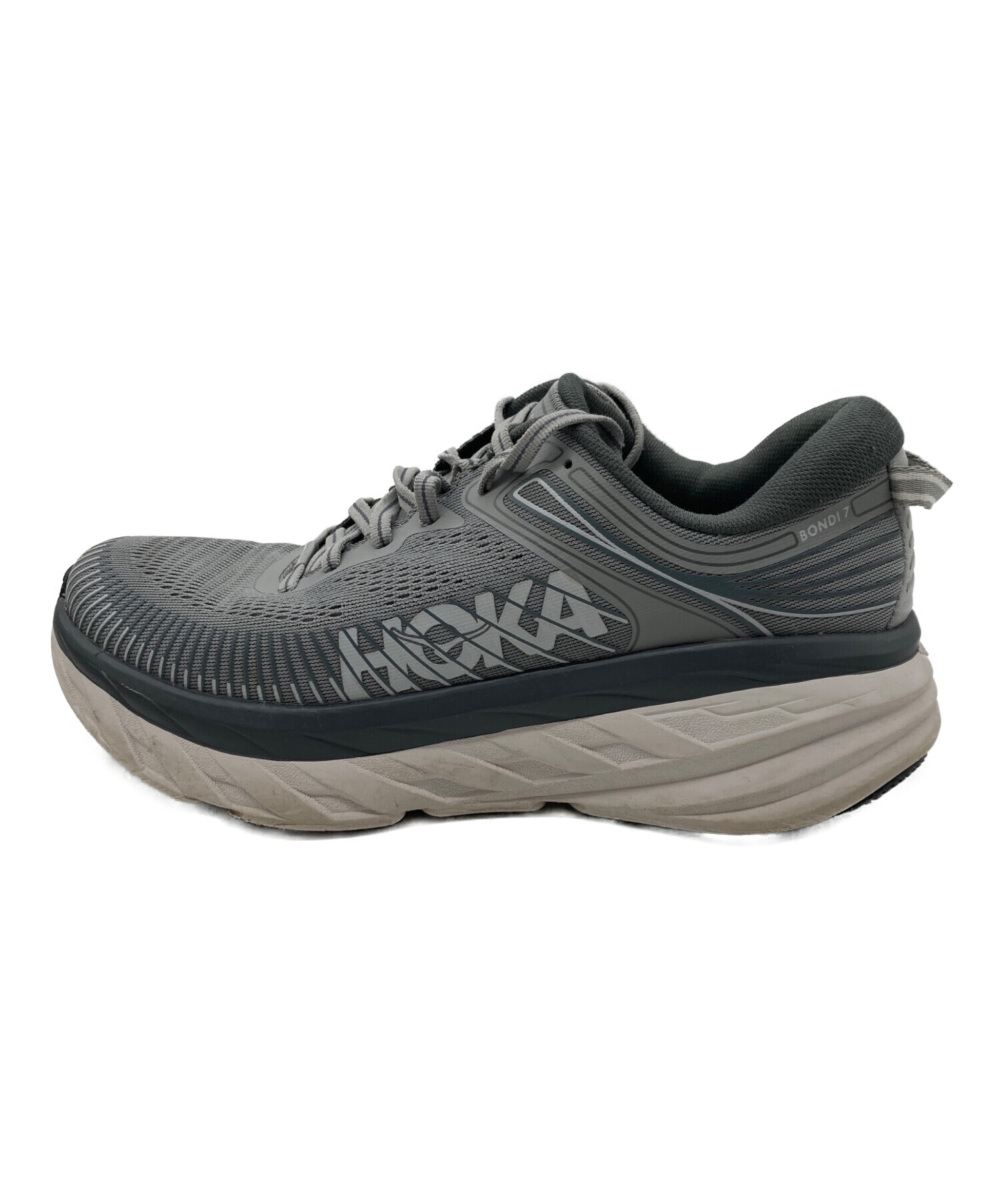 中古・古着通販】HOKA (ホカ) BONDI 7 グレー サイズ:25.5㎝｜ブランド