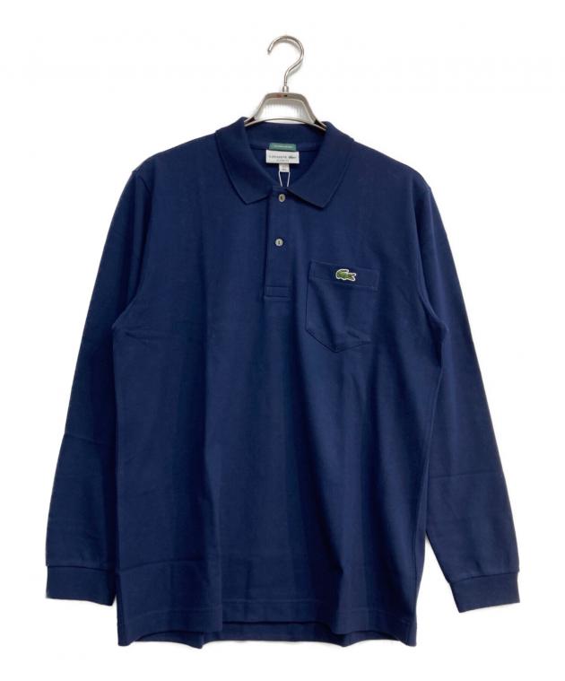 中古・古着通販】LACOSTE (ラコステ) 長袖ポロシャツ ネイビー サイズ