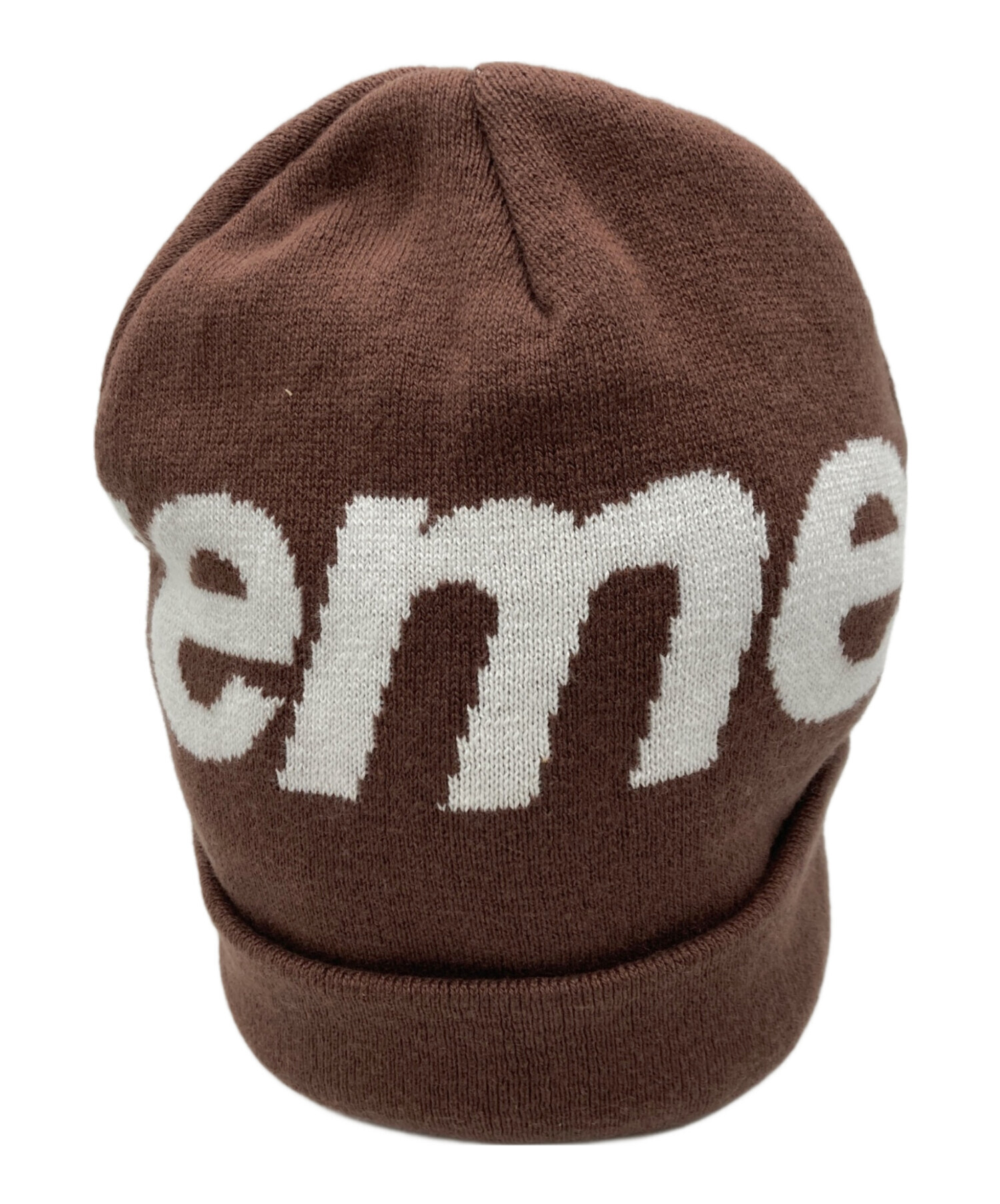 中古・古着通販】Supreme (シュプリーム) BIG LOGO BEANIE ブラウン